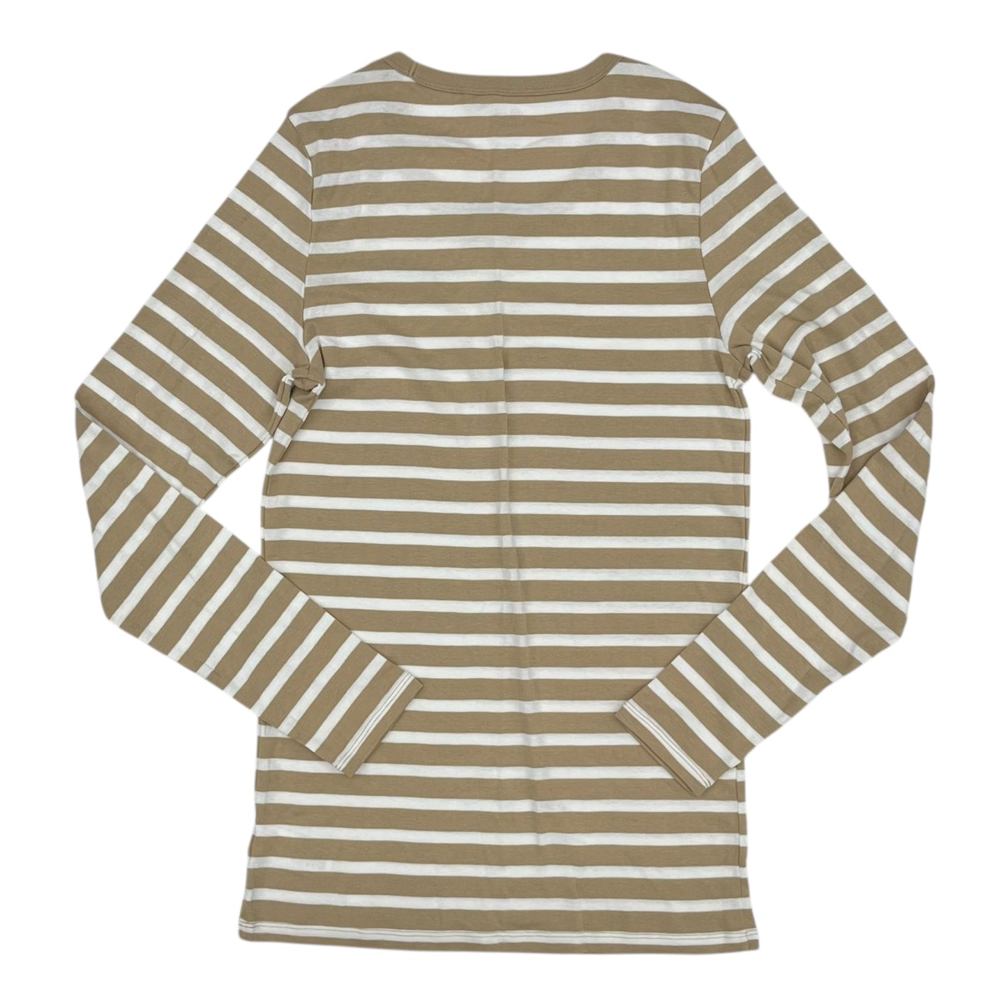 Top Ls By Gap In Tan & White, Size:L