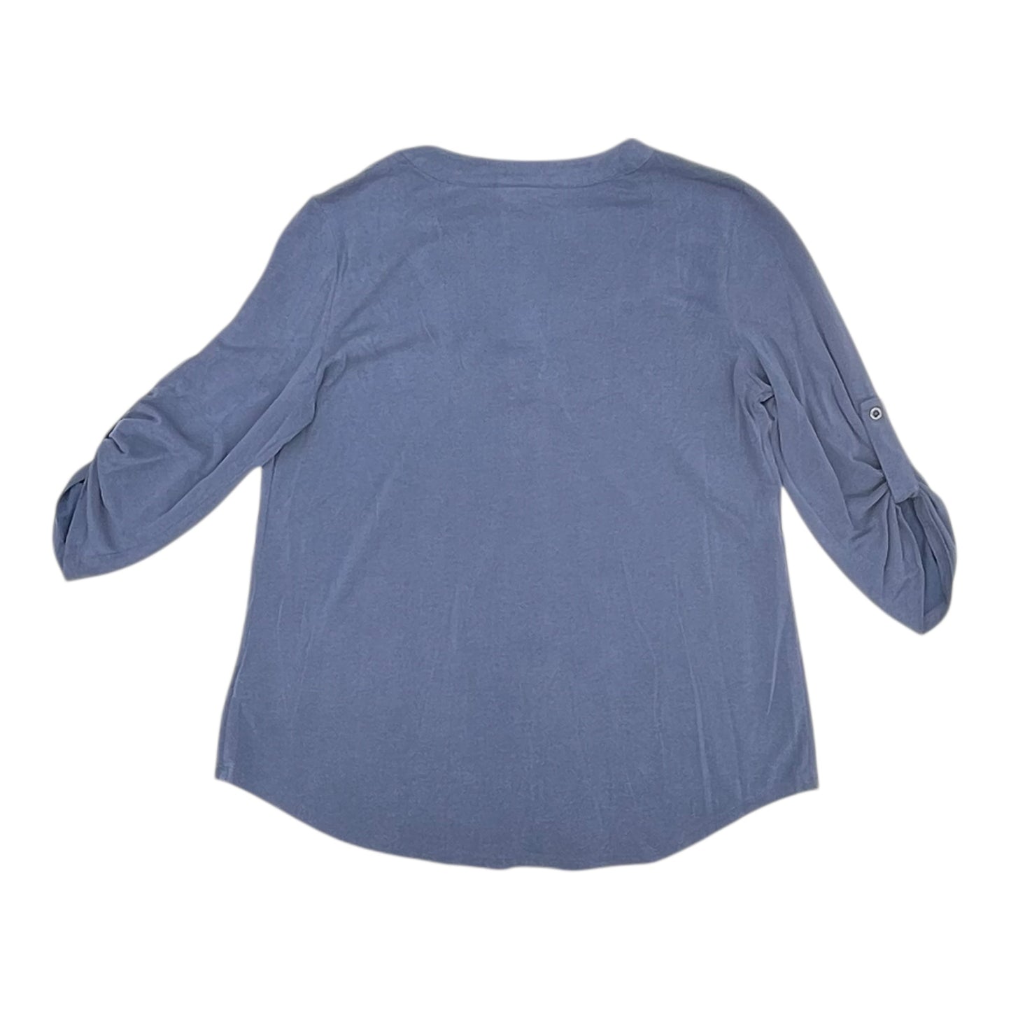 Top 3/4 Sleeve By Adrianna Papell In Blue, Size:S