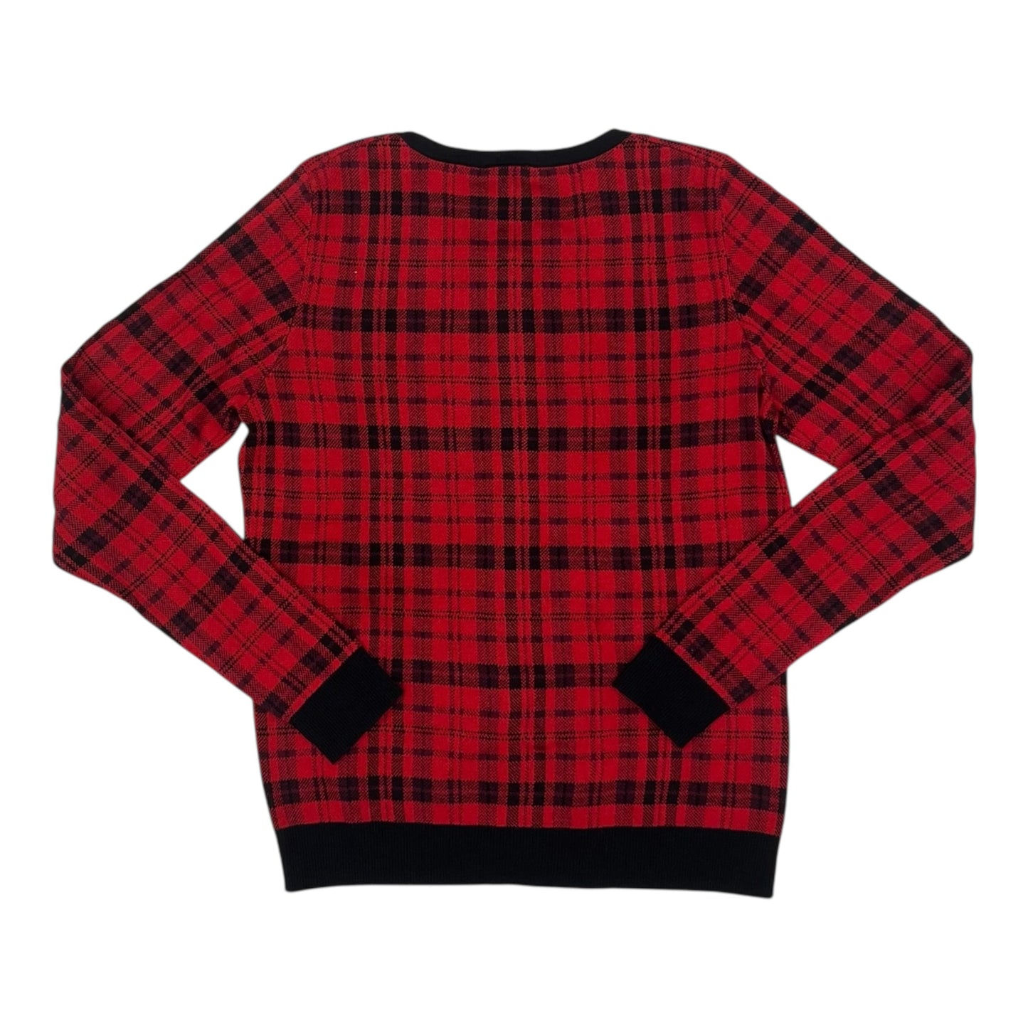 Sweater Cardigan By Ann Taylor In Red, Size:M