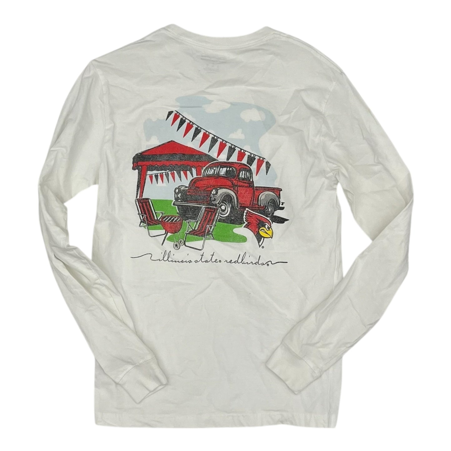 Athletic Top Ls Crewneck By Champion In White, Size:S