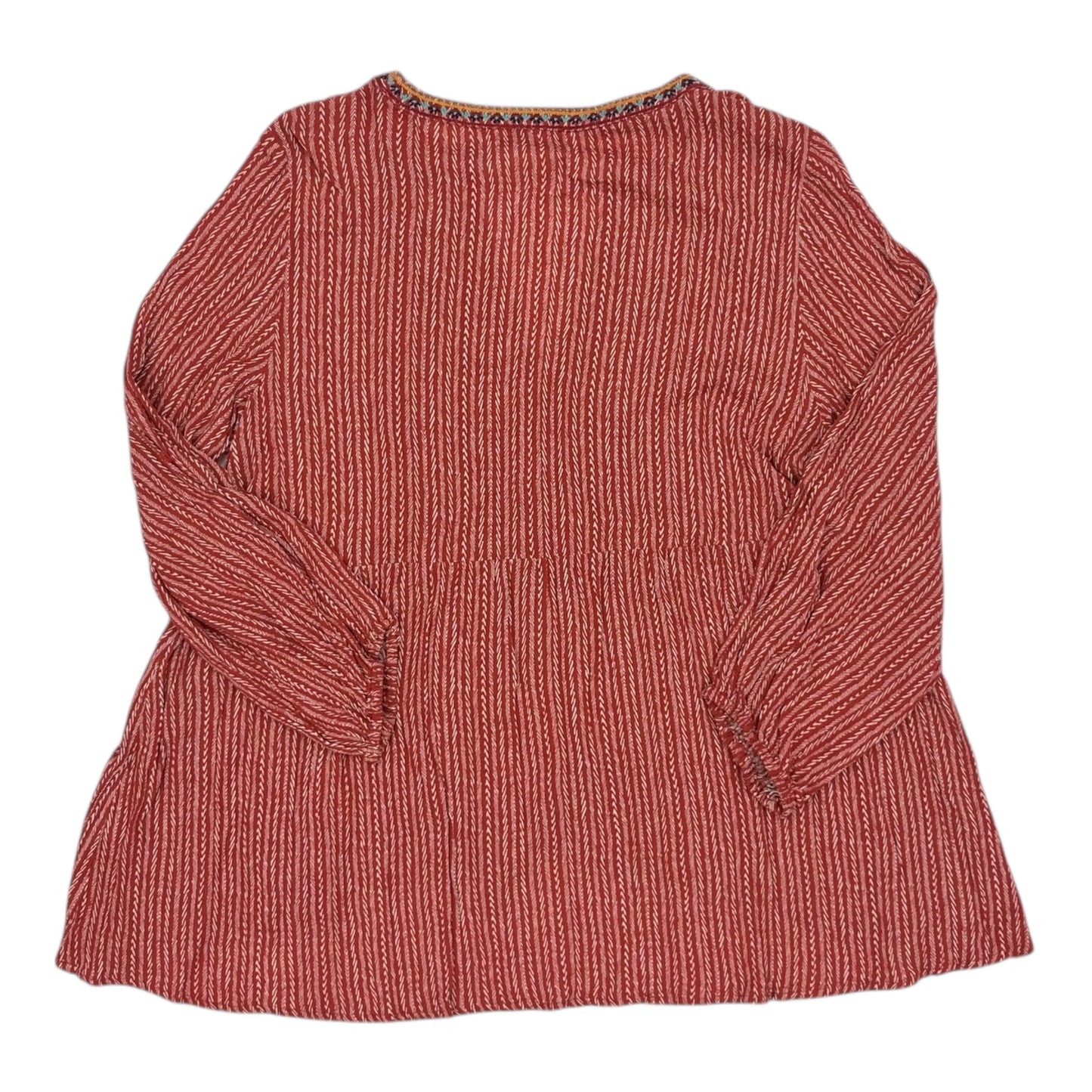 Blouse Ls By Jodifl In Red, Size:L