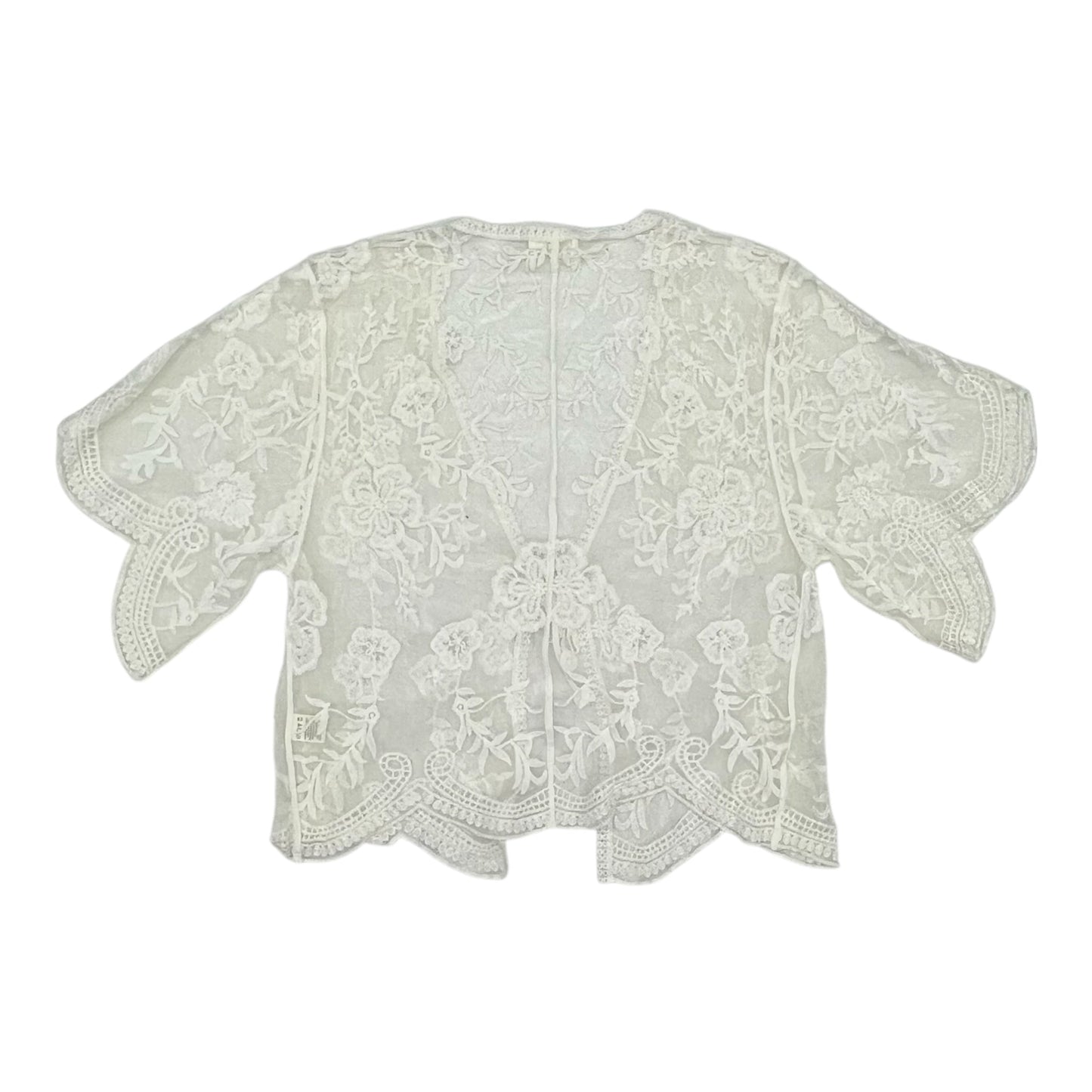 Cardigan By Ultra Flirt In Cream, Size:Osfm