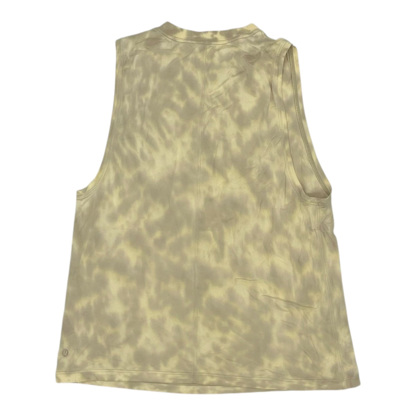 Athletic Tank Top By Lululemon In Tan, Size:S