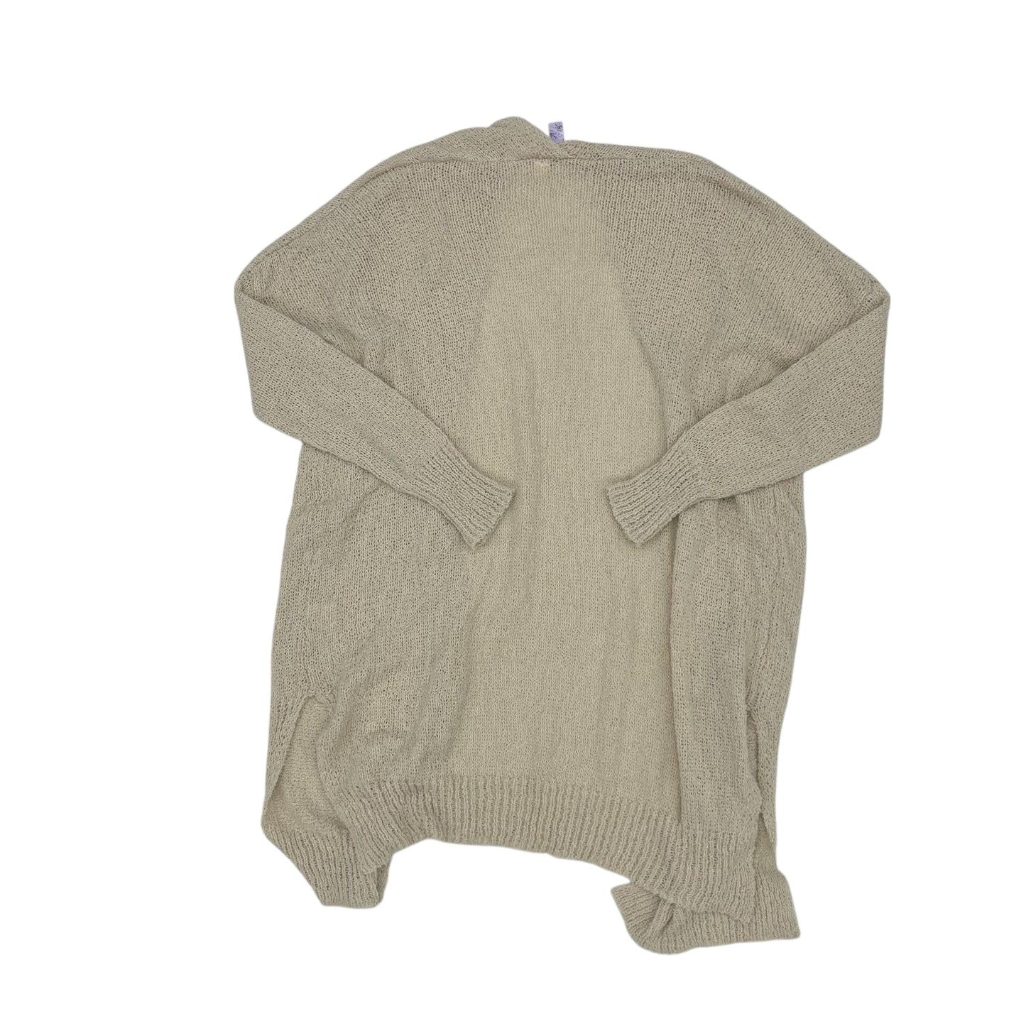 Sweater Cardigan By Alya In Tan, Size:L