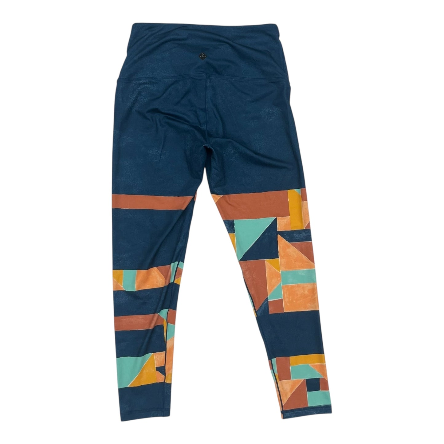 Athletic Leggings By Prana In Blue & Orange, Size:M