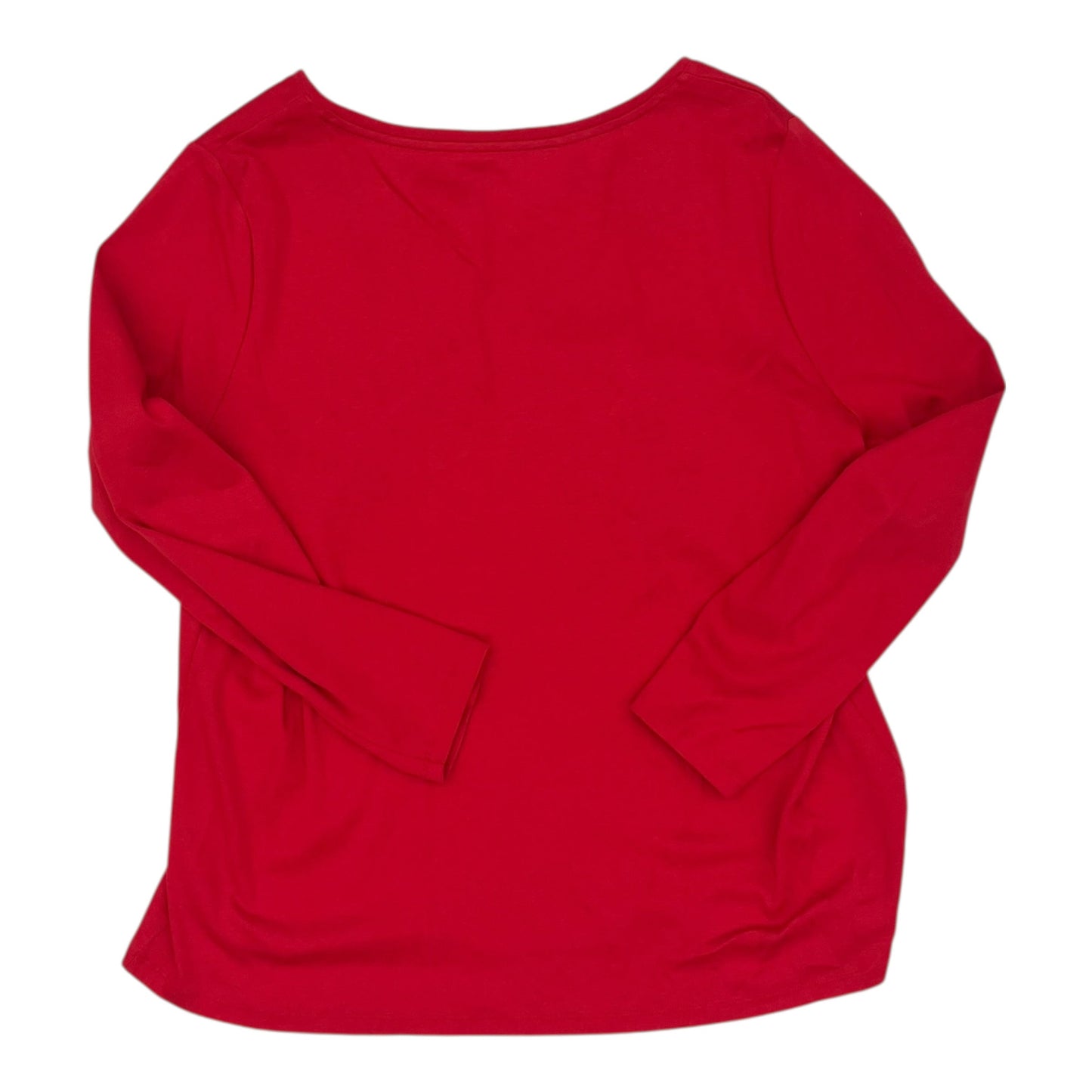 Top Ls Basic By Talbots In Red, Size:2X