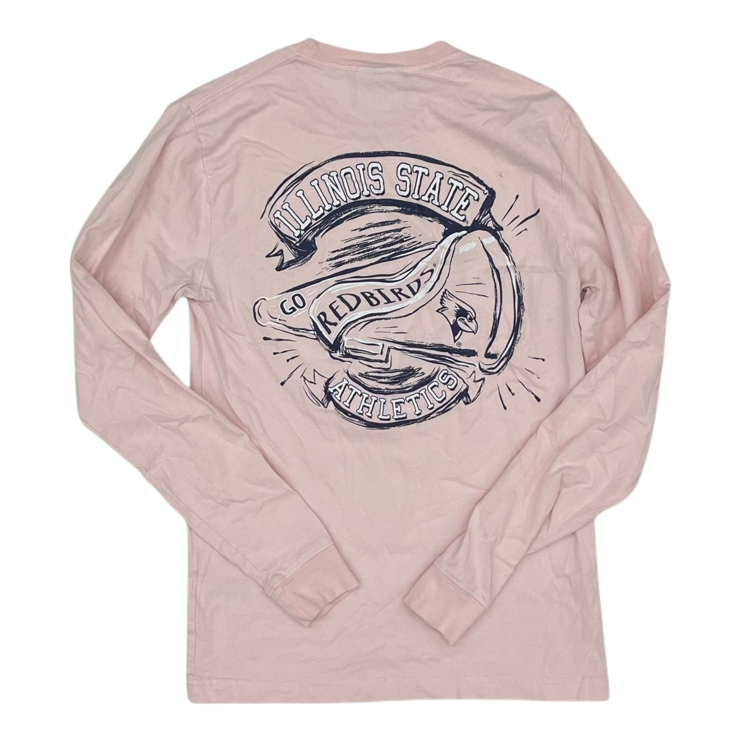 Athletic Top Ls Crewneck By Champion In Pink, Size:S