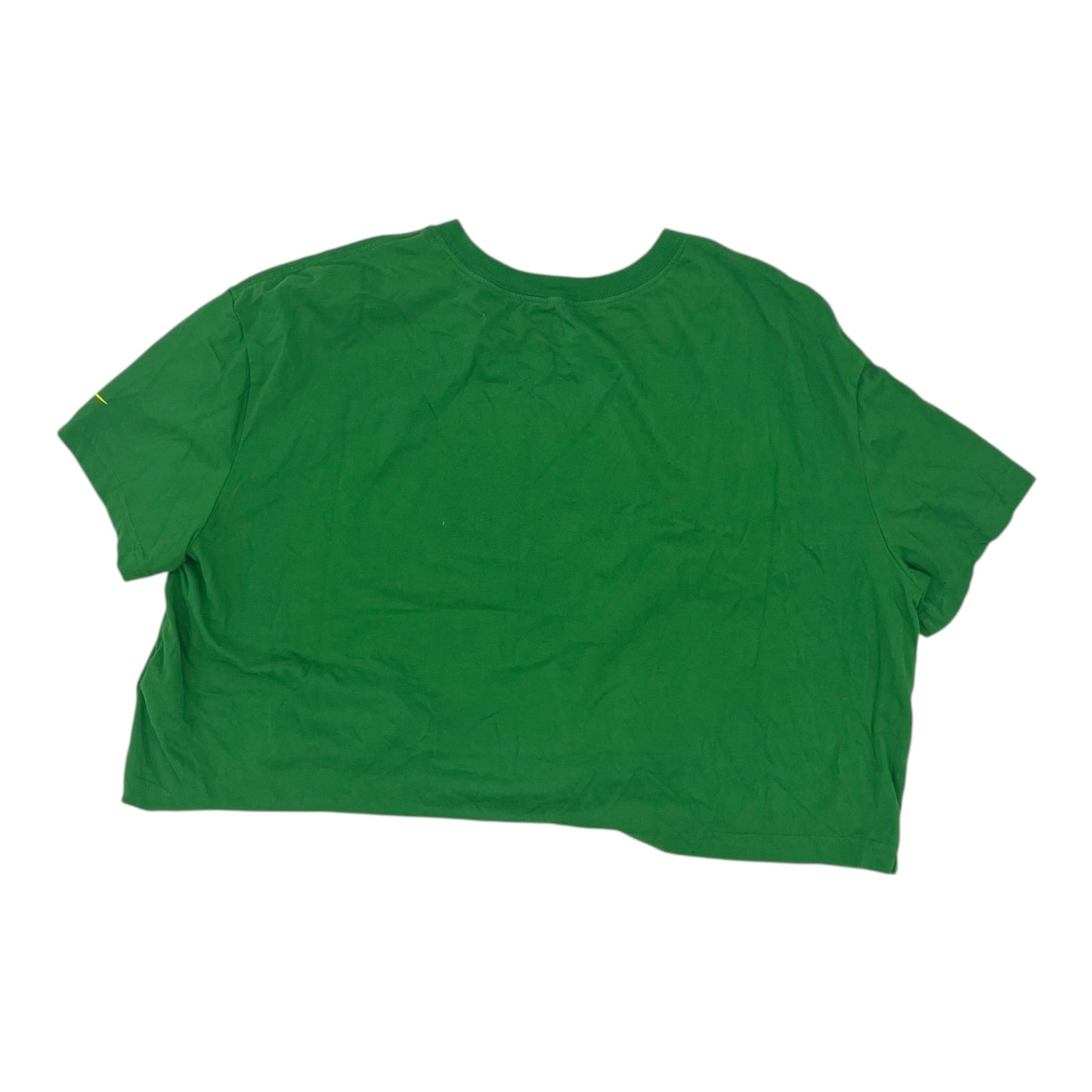 Athletic Top Ss By Nike Apparel In Green, Size:Xxl
