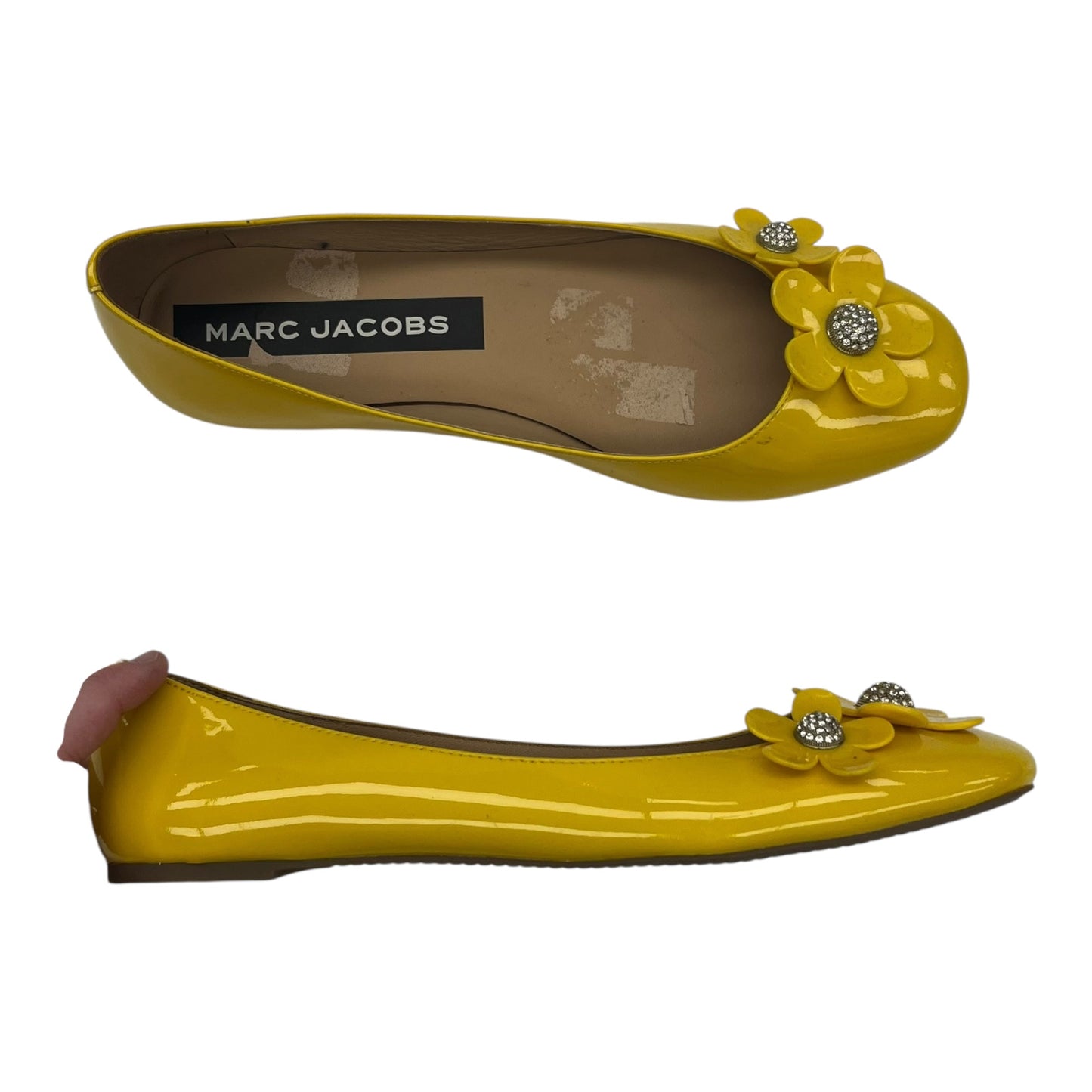 Shoes Luxury Designer By Marc Jacobs In Yellow, Size:9