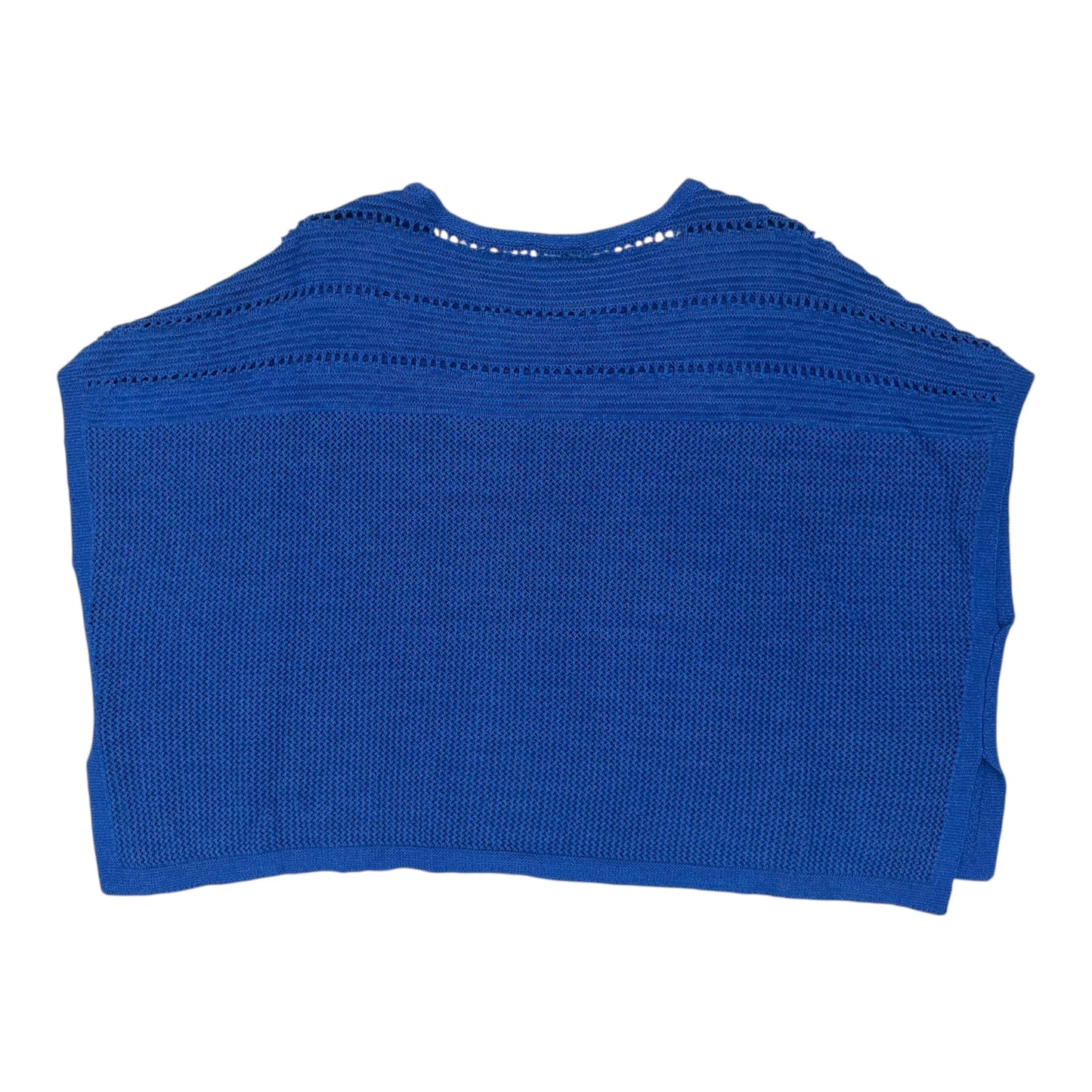 Poncho By Chicos In Blue, Size:L