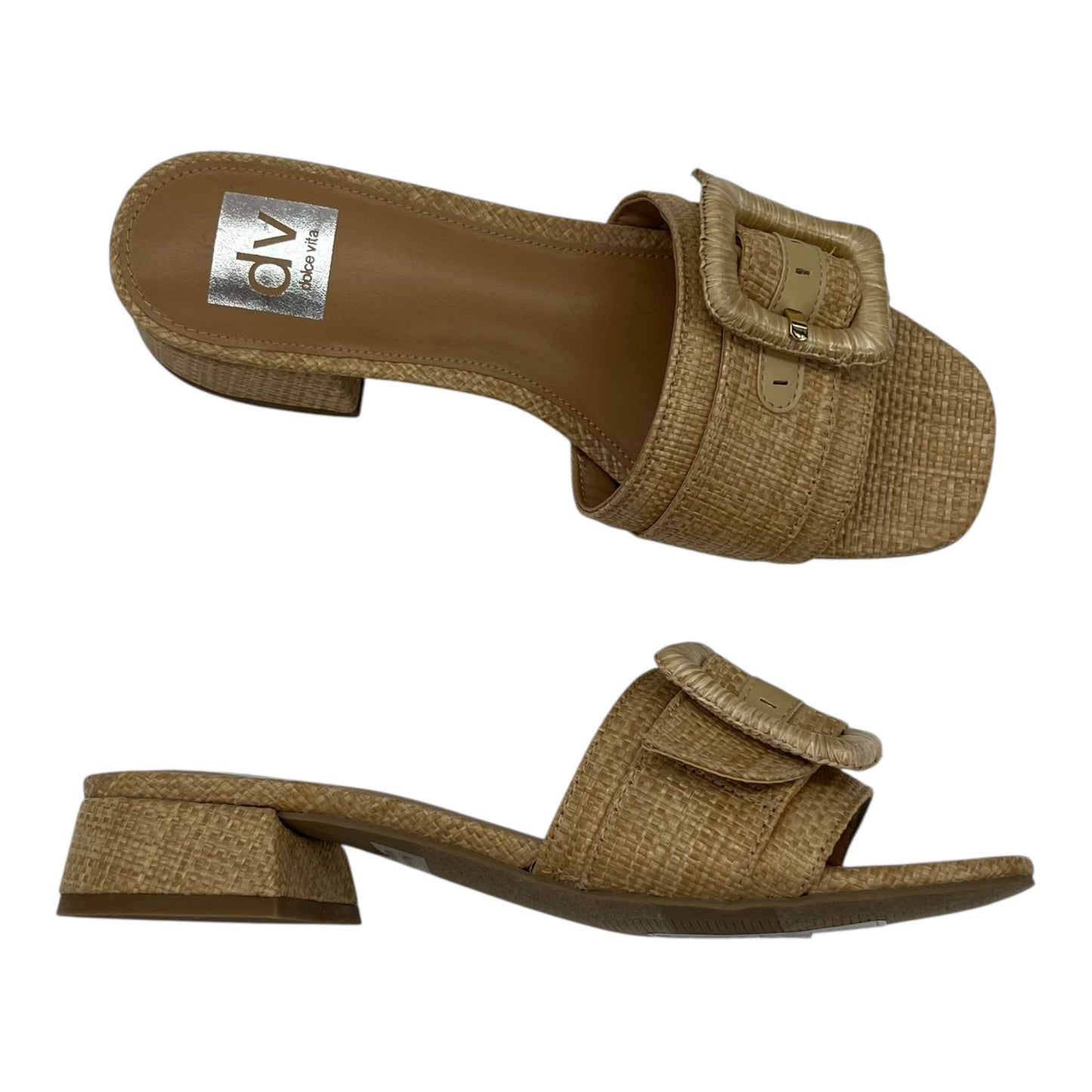 Sandals Heels Block By Dolce Vita In Cream, Size:6.5