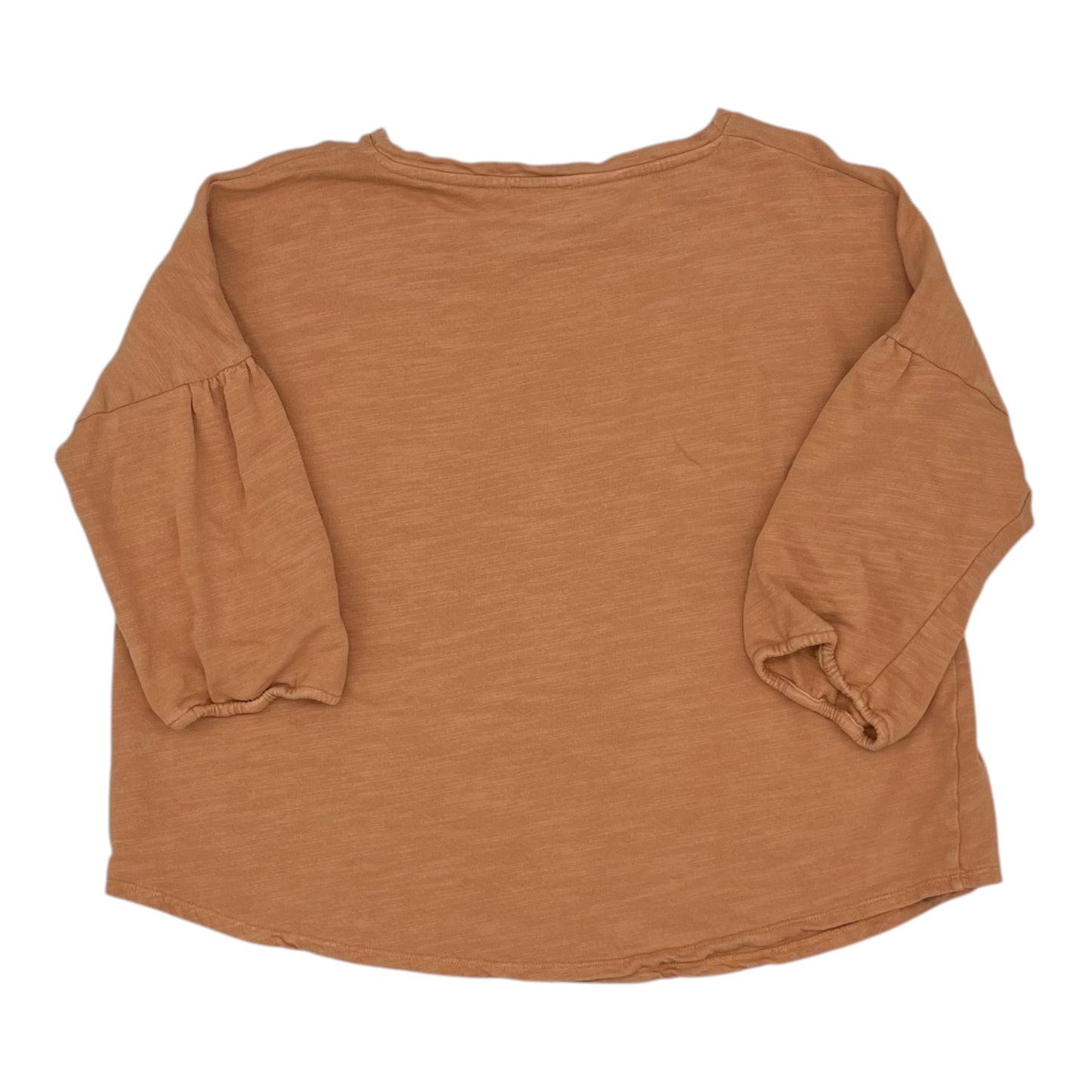 Top 3/4 Sleeve By J. Jill In Orange, Size:Xl