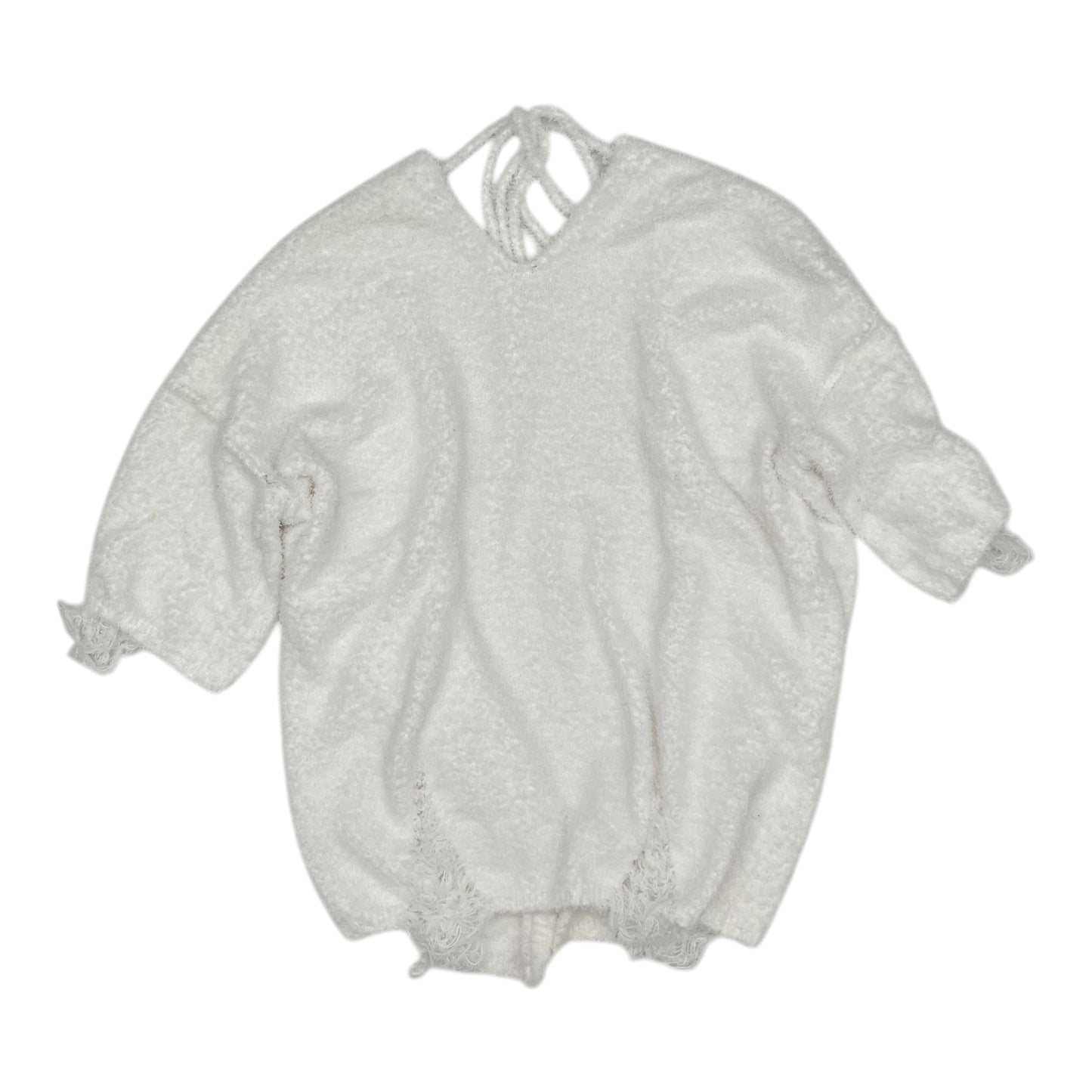 Sweater Cardigan By Pol In White, Size:S