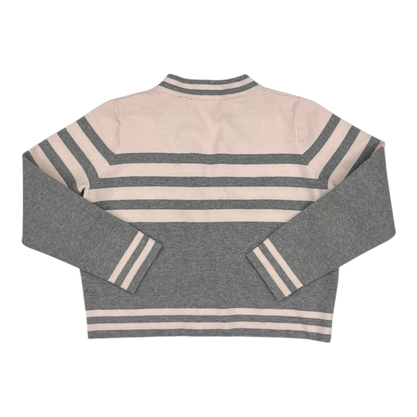Sweater Cardigan By Cyrus In Grey & Pink, Size:Mp