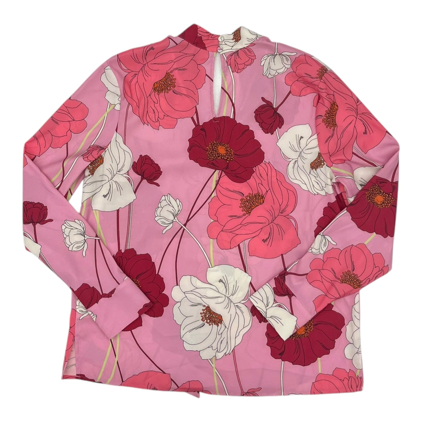 Blouse Ls By Express In Pink, Size:M