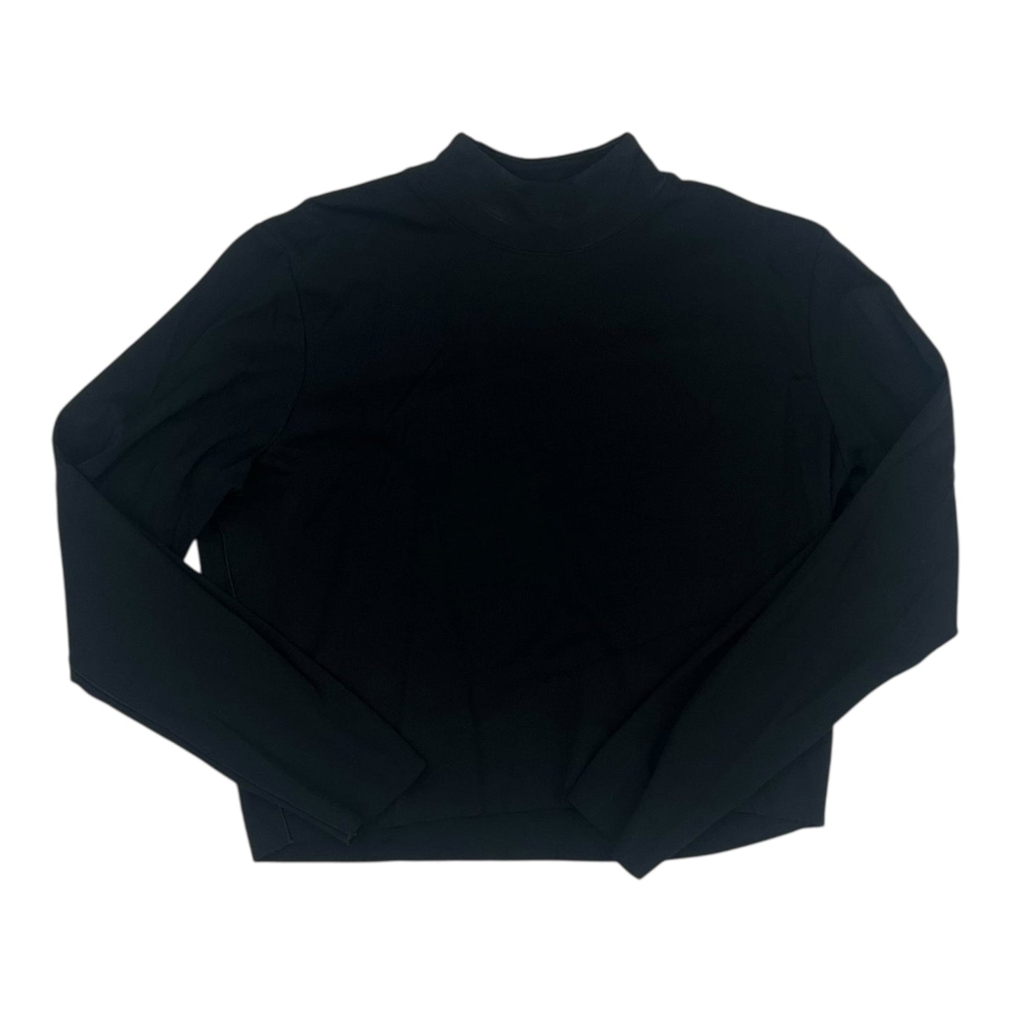 Athletic Top Ls Collar By Nike Apparel In Black, Size:L