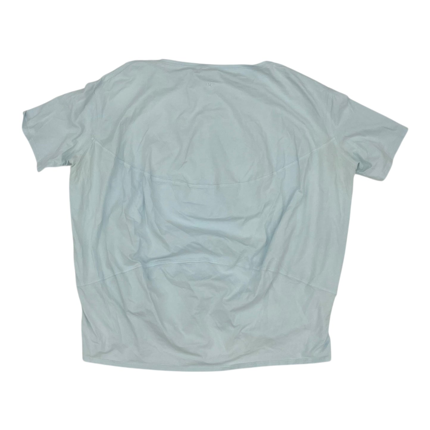 Athletic Top Ss By Lululemon In Blue, Size:Xl