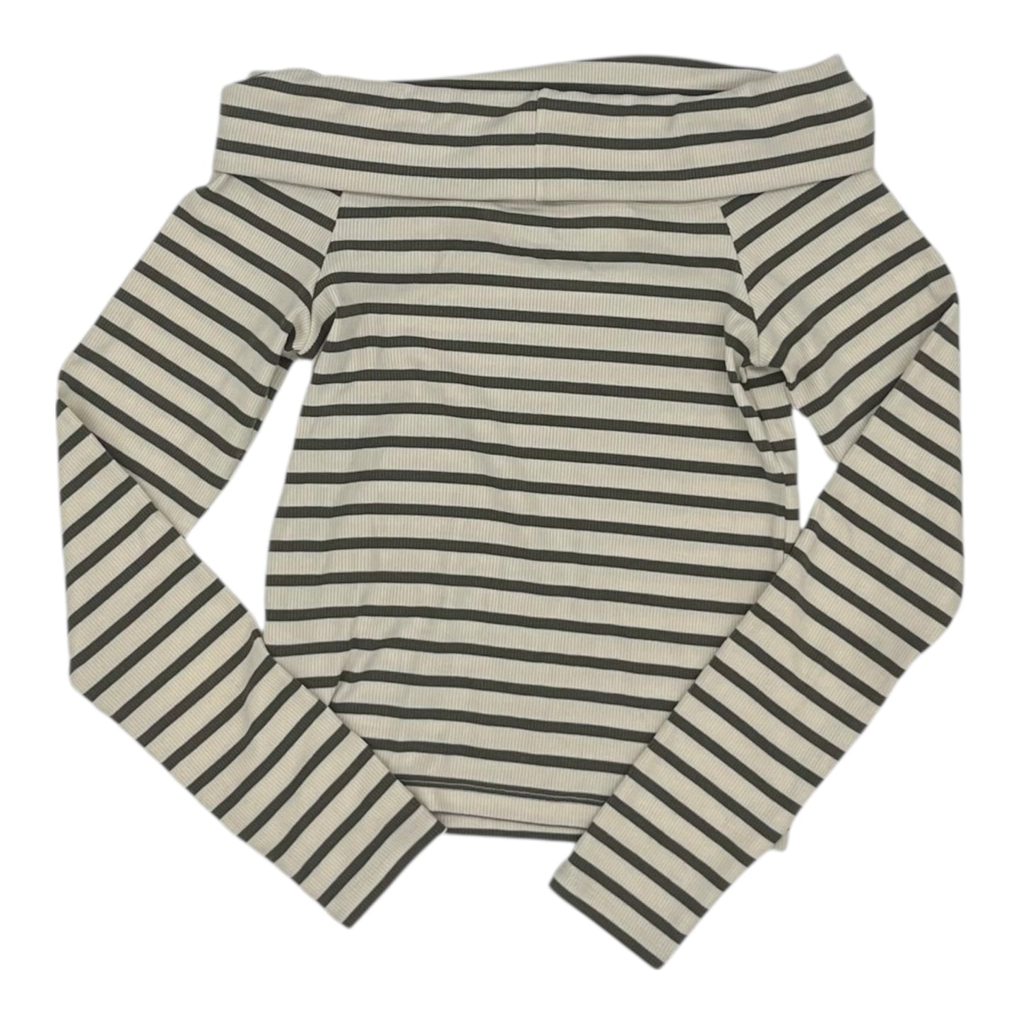 Top Ls By American Eagle In Cream & Green, Size:S