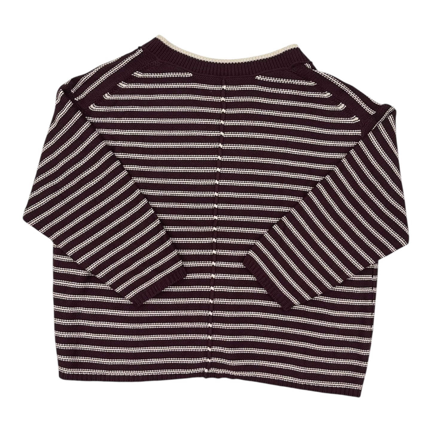 Sweater By American Eagle In Cream & Purple, Size:Xl