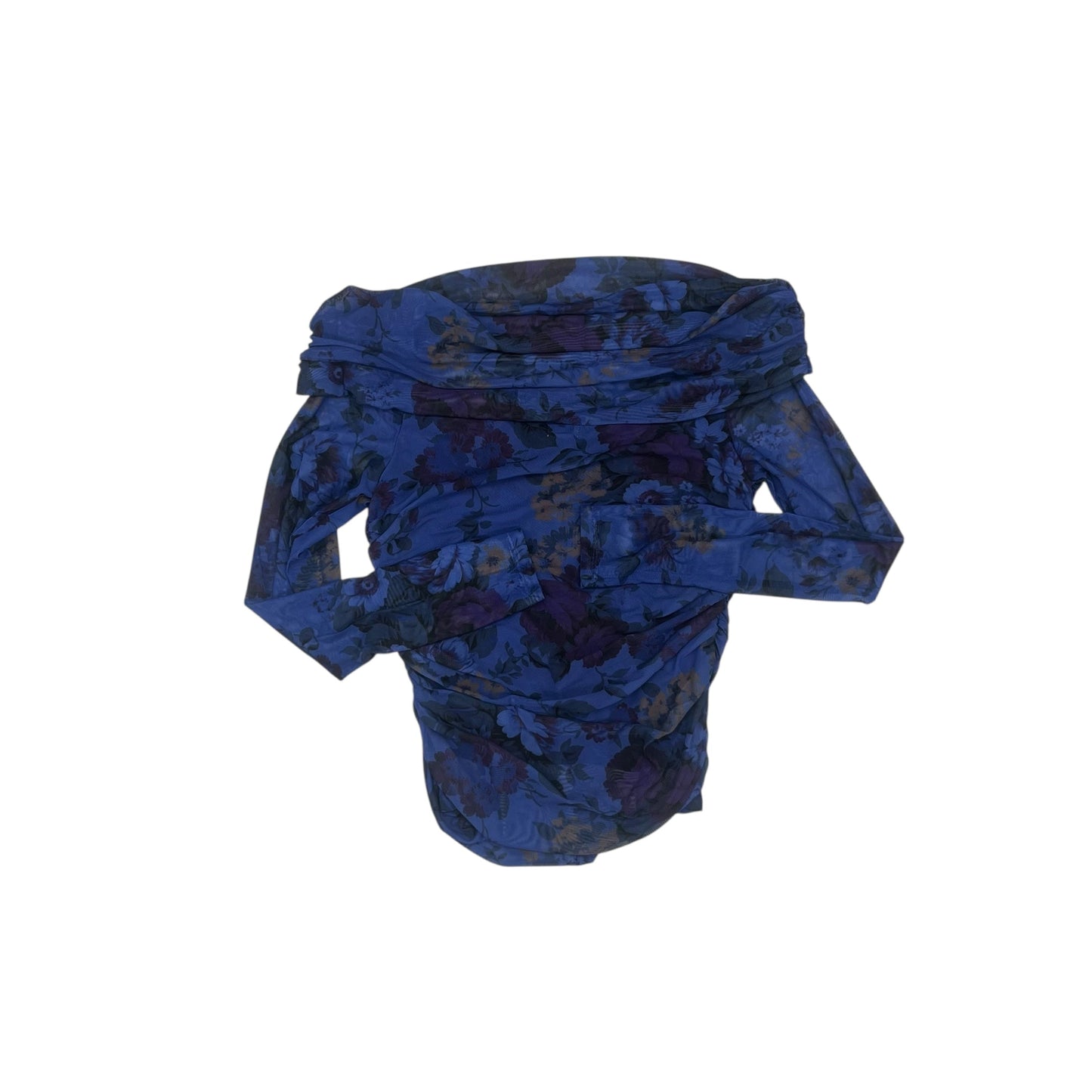 Blouse Ls By Maeve In Blue, Size:M