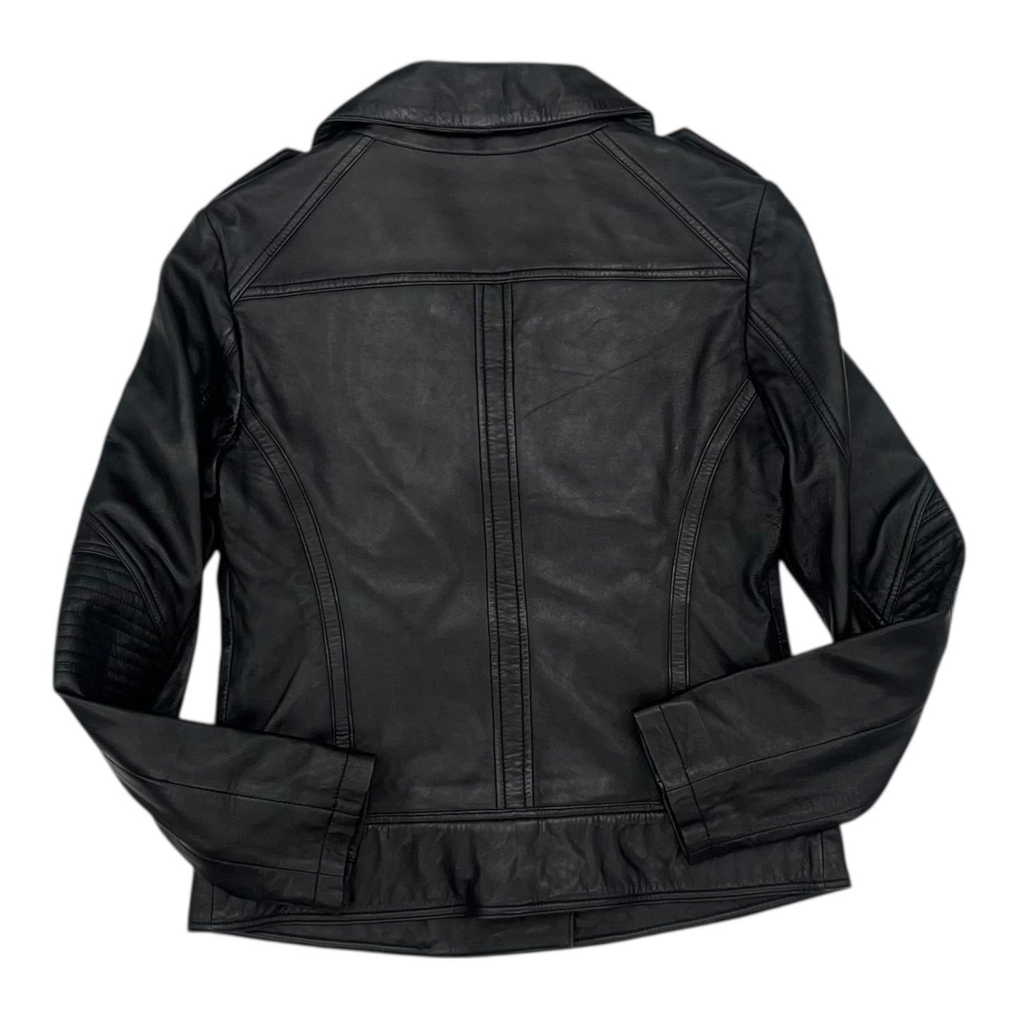 Jacket Leather By Guess In Black, Size:M