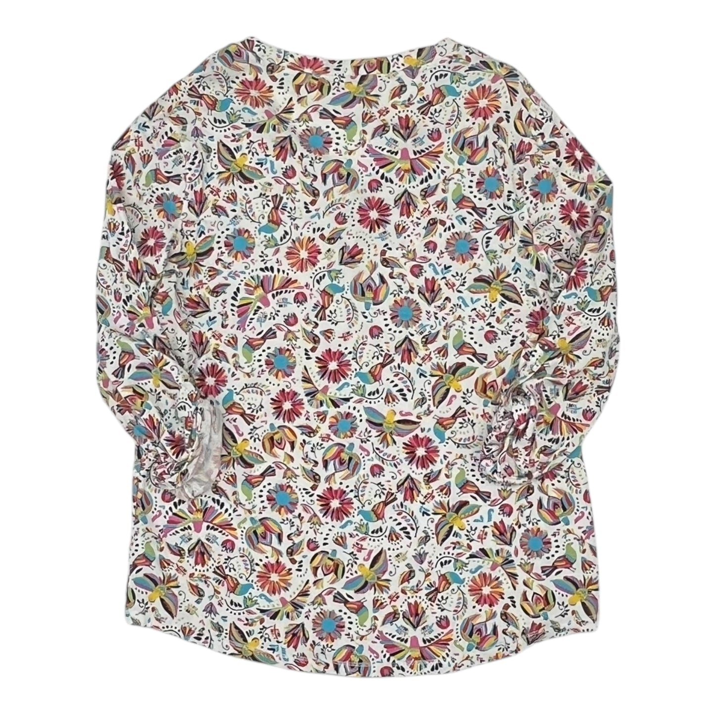 Top 3/4 Sleeve By Relativity In Cream, Size:Xl