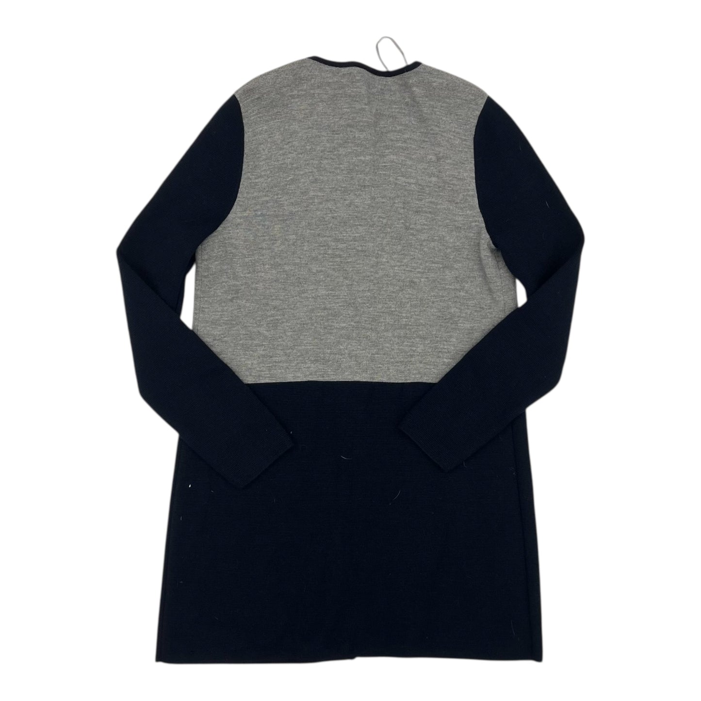 Sweater Cardigan By Talbots In Blue & Grey, Size:M