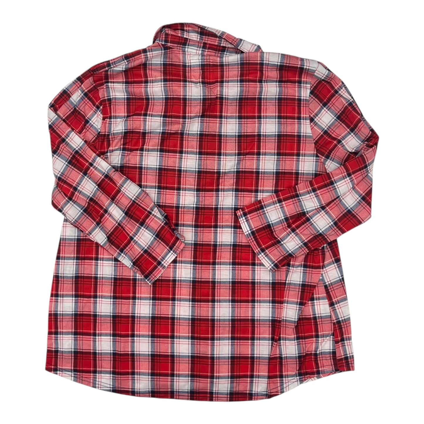 Top Ls By New York Laundry In Plaid Pattern, Size:2X