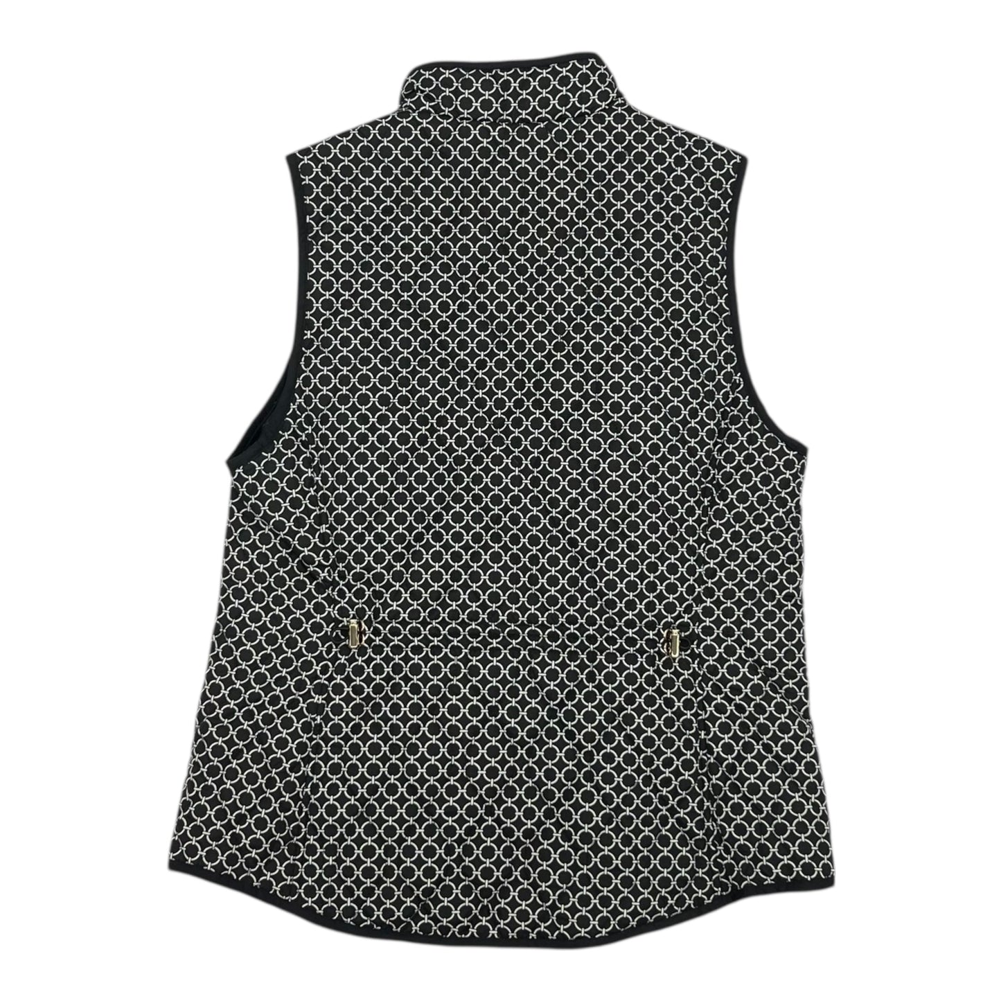 Vest Puffer & Quilted By Croft And Barrow In Black & White, Size:S