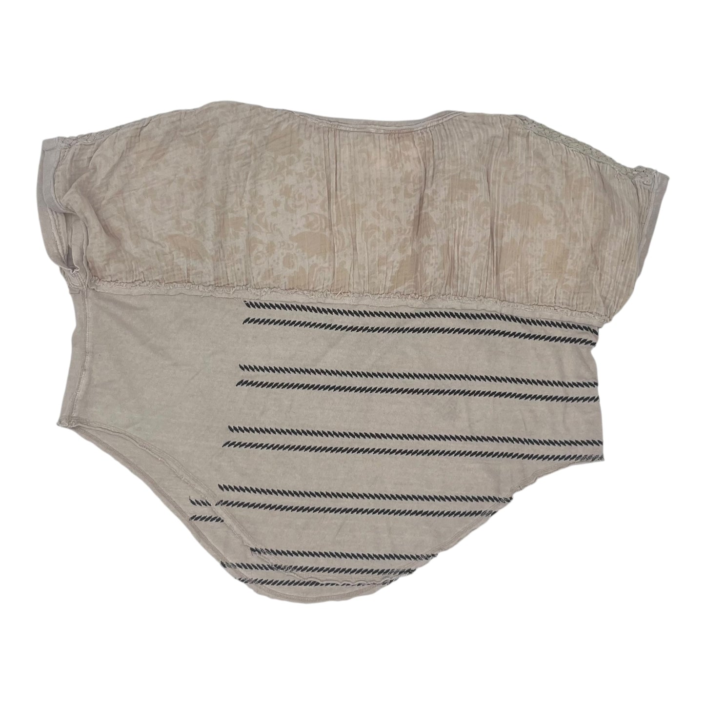 Blouse Ss By Free People In Tan, Size:Xs