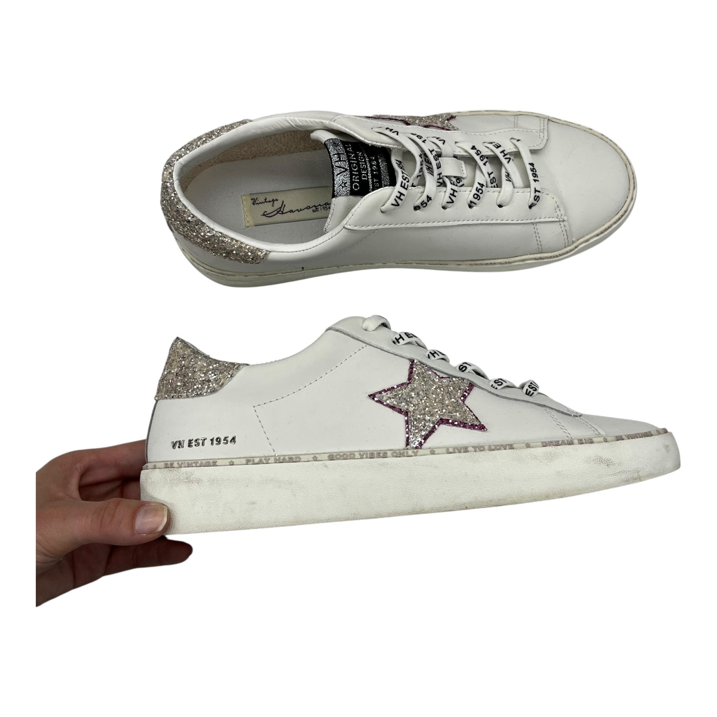 Shoes Sneakers By Vintage Havana In Cream, Size:10