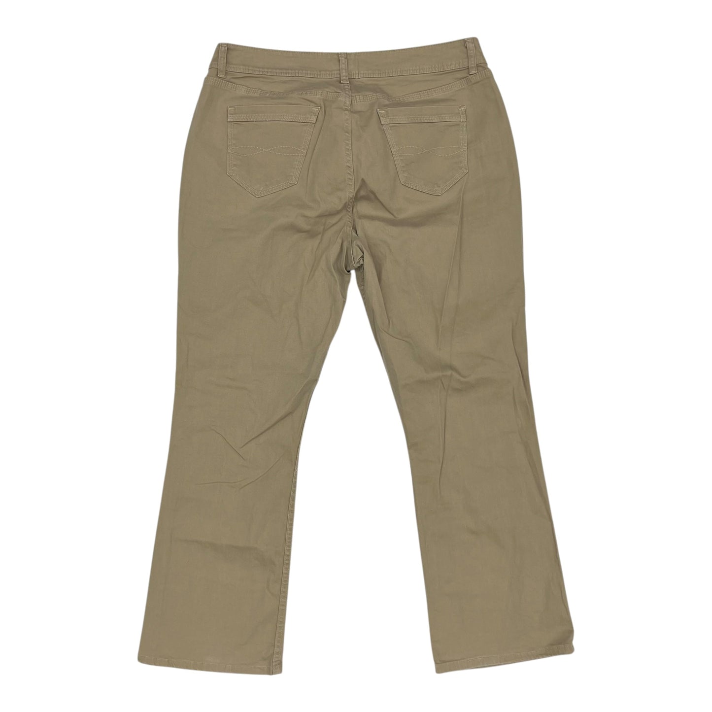 Jeans Boot Cut By Riders In Tan, Size:20