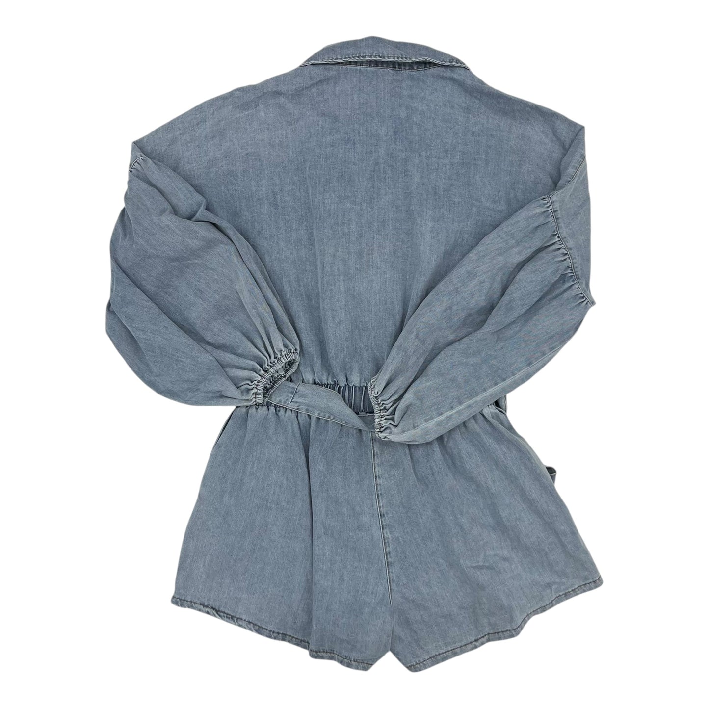 Romper By Mable In Blue Denim, Size:M