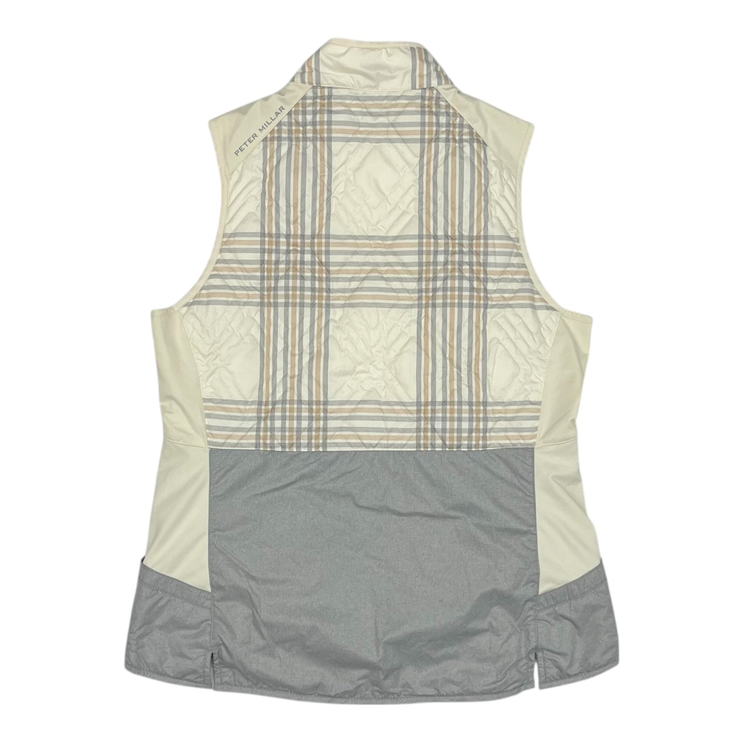 Vest Puffer & Quilted By Peter Millar In Cream, Size:L