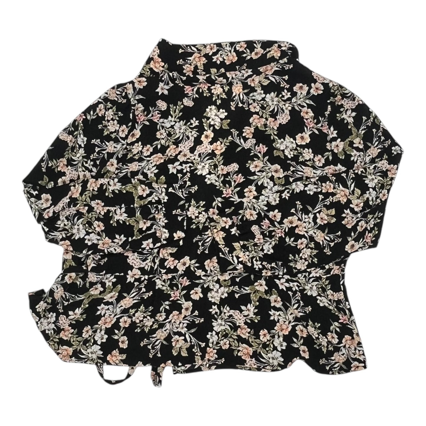 Blouse Ls By Vince Camuto In Black, Size:L