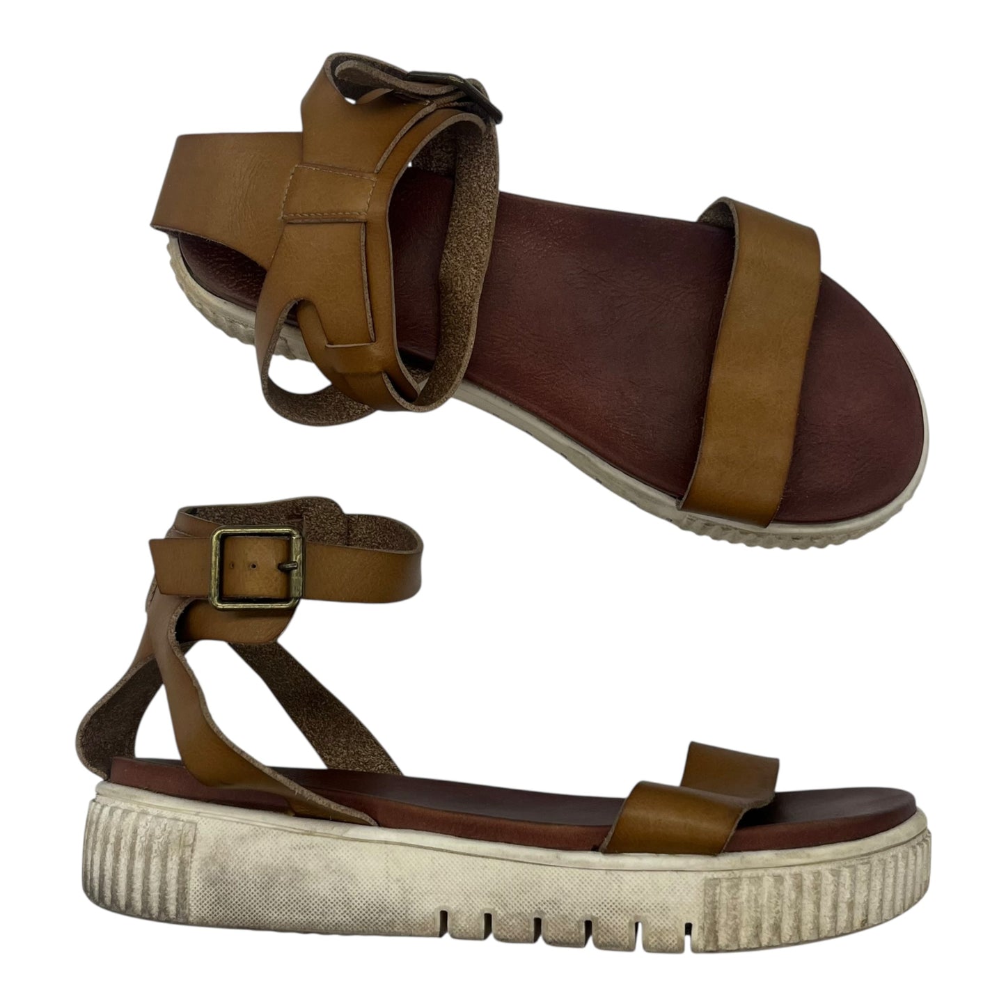 Sandals Flats By Mia In Brown, Size:9.5