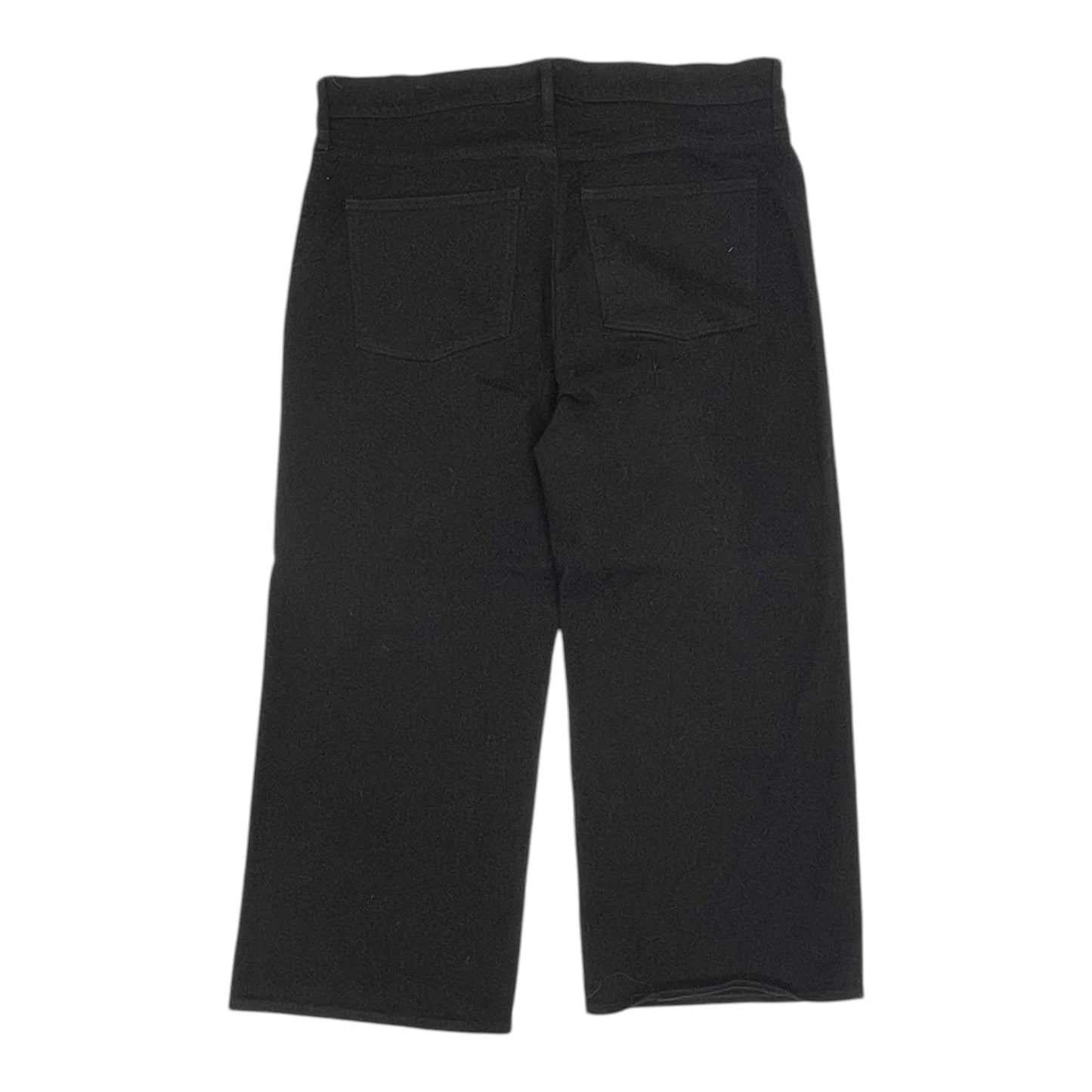 Jeans Wide Leg By J. Crew In Black Denim, Size:18