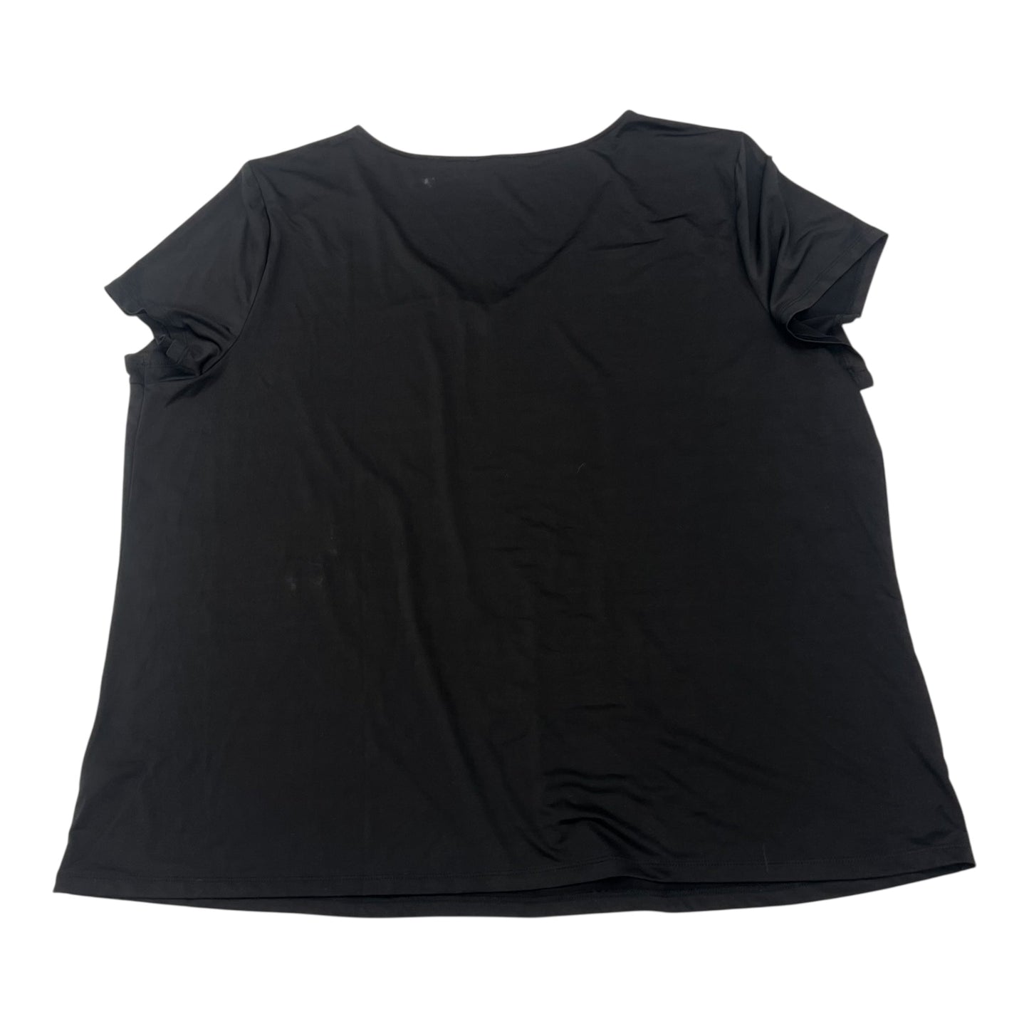 Blouse Ss By Maurices In Black, Size:4X