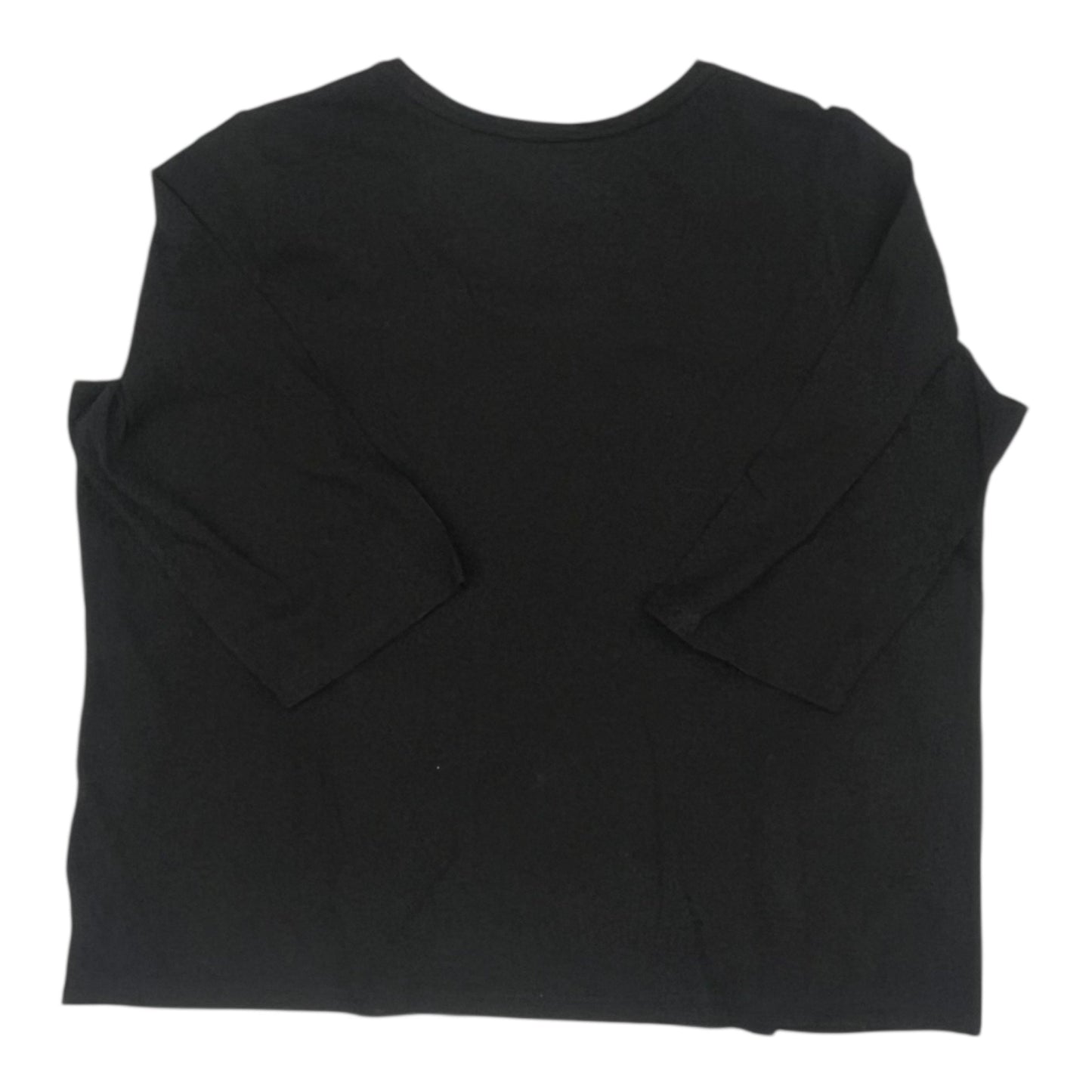 Top Ls Basic By Clothes Mentor In Black, Size:2X