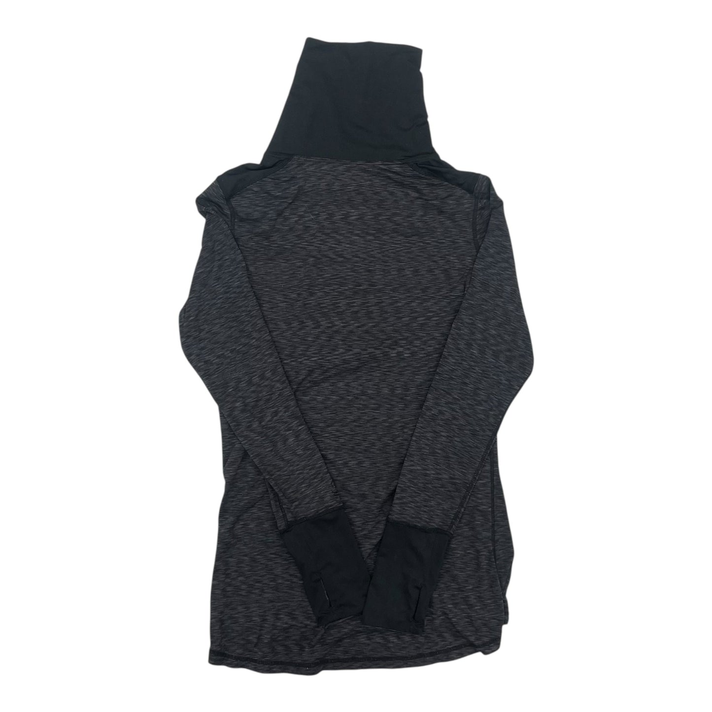 Athletic Top Ls Collar By Cuddl Duds In Grey, Size:M