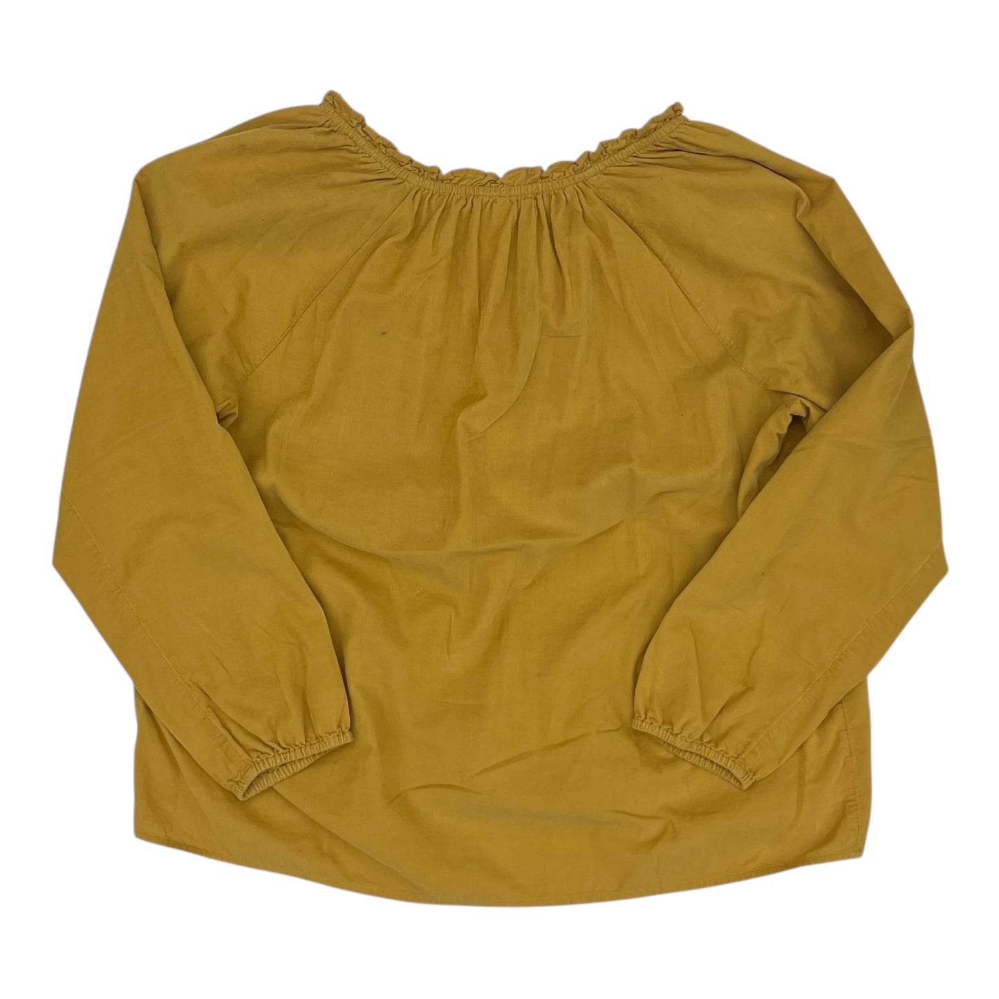Blouse Ls By J. Jill In Yellow, Size:L