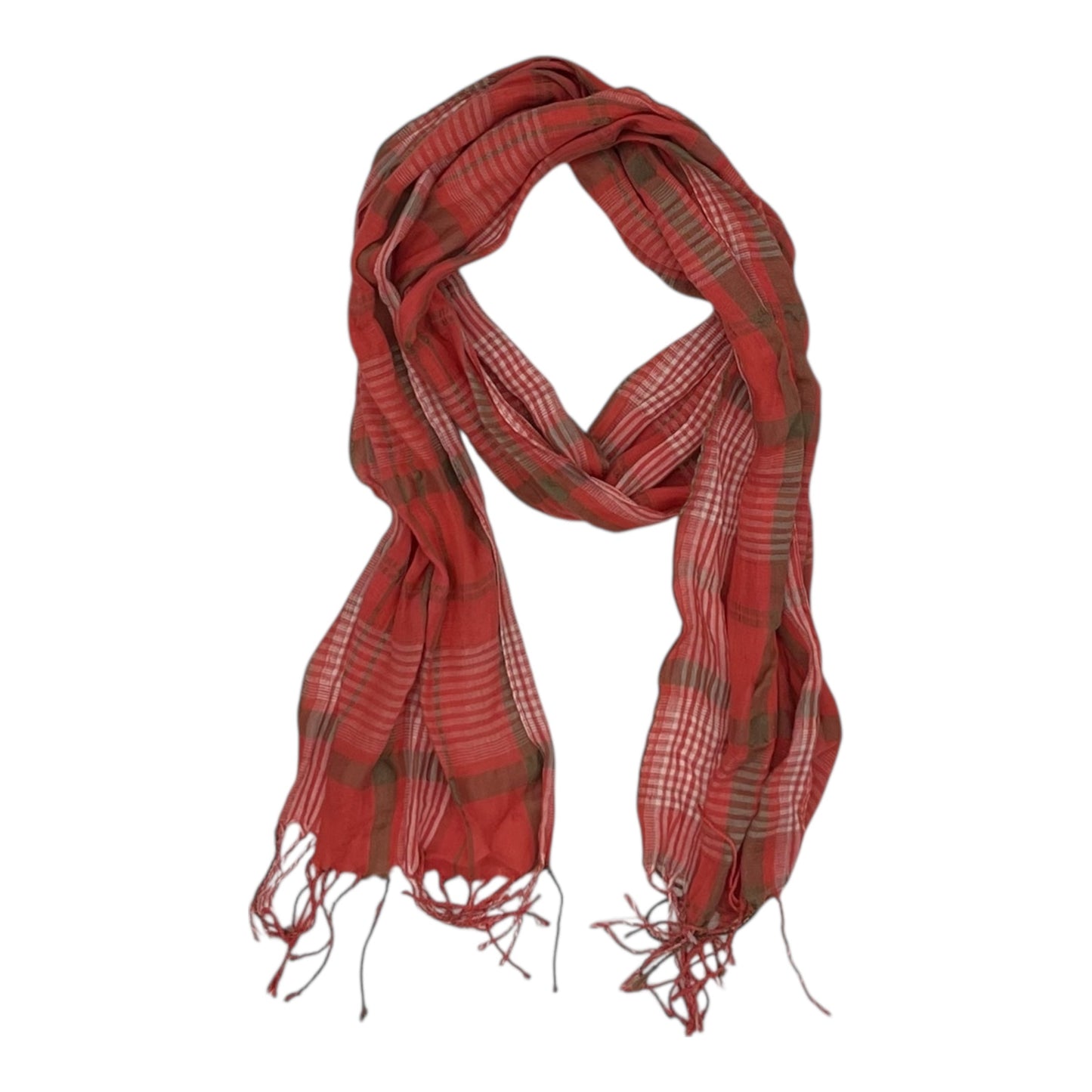 Scarf Long By Clothes Mentor In Coral
