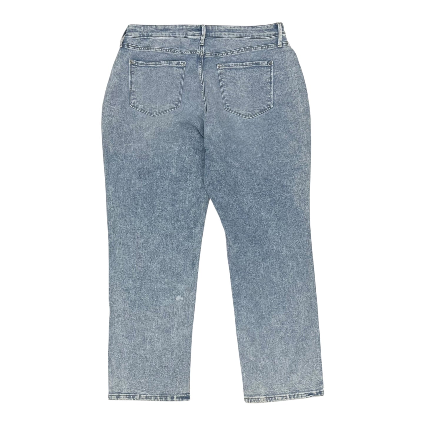 Jeans Straight By Simply Vera In Blue Denim, Size:12