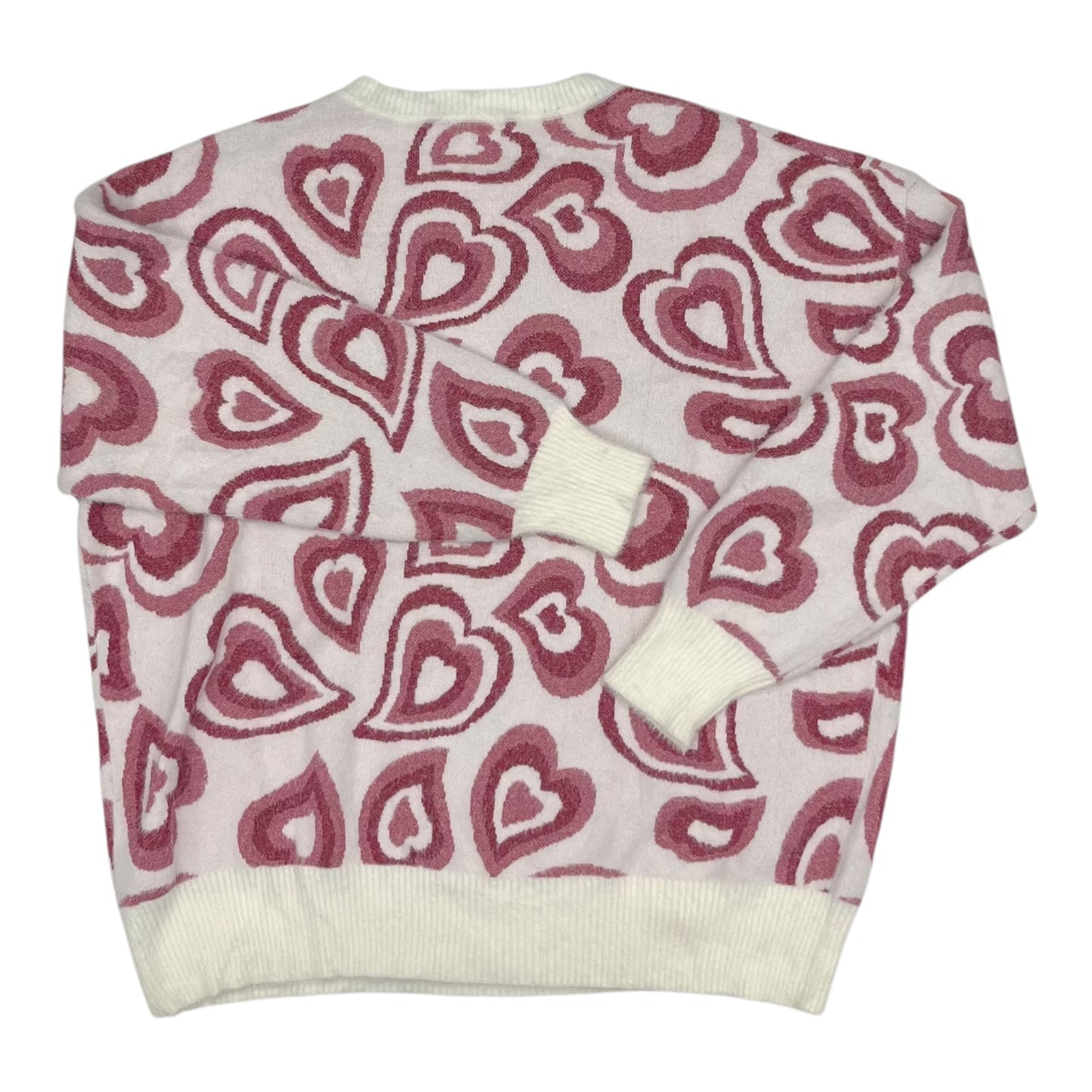 Sweater By Fantastic Fawn In Pink & White, Size:S
