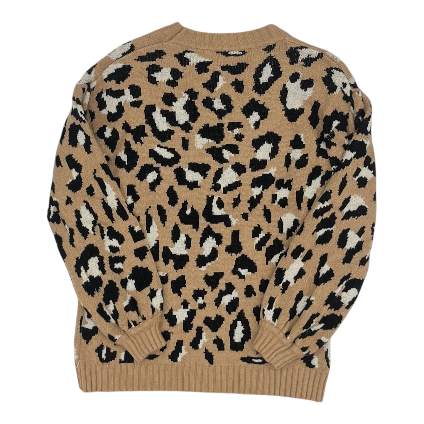 Sweater By Clothes Mentor In Leopard Print, Size:M