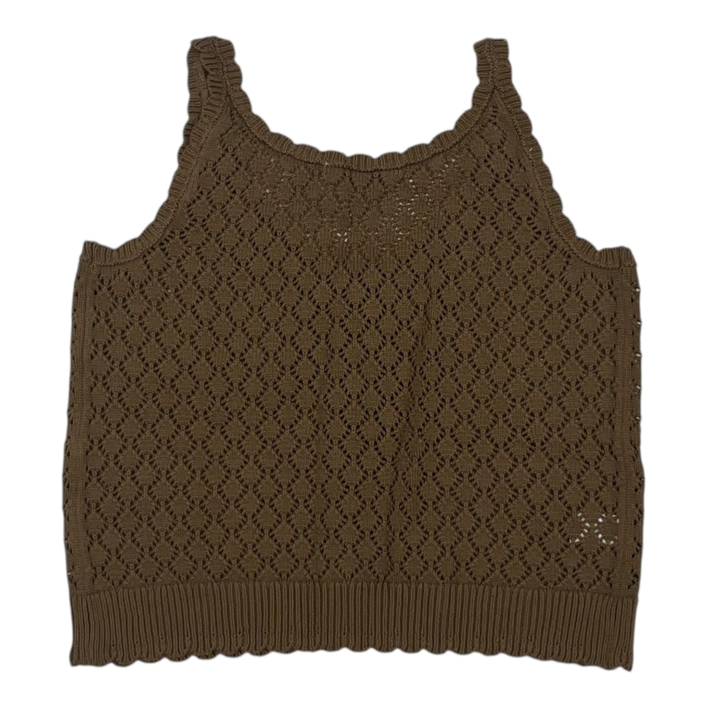 Vest Sweater By Loft In Brown, Size:M
