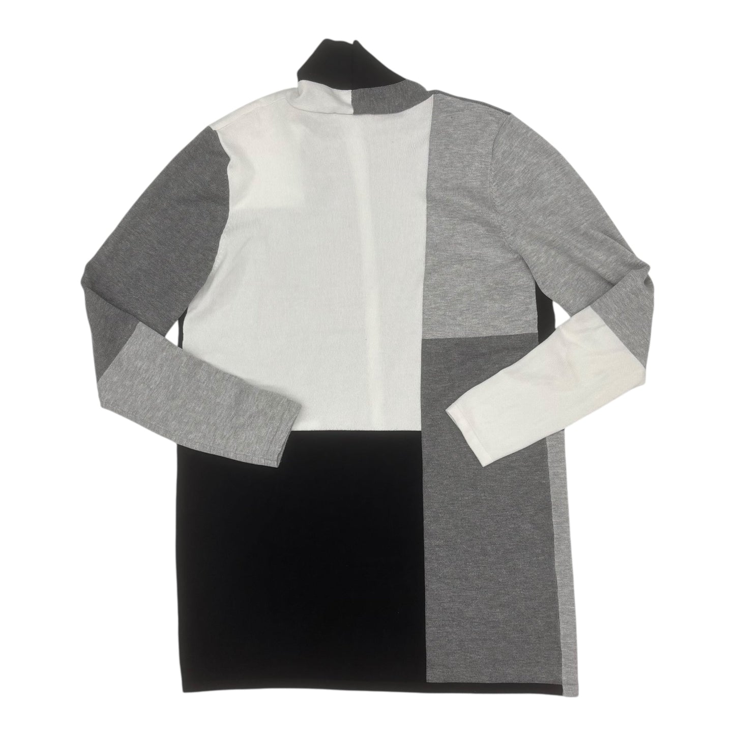 Sweater Cardigan By Vila Milano In Grey & White, Size:S