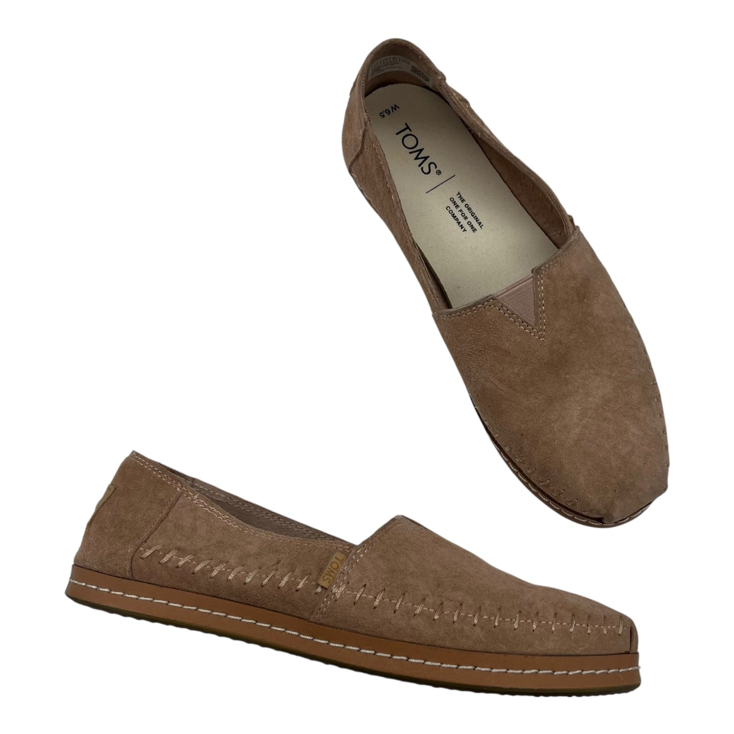 Shoes Flats By Toms In Cream, Size:6.5