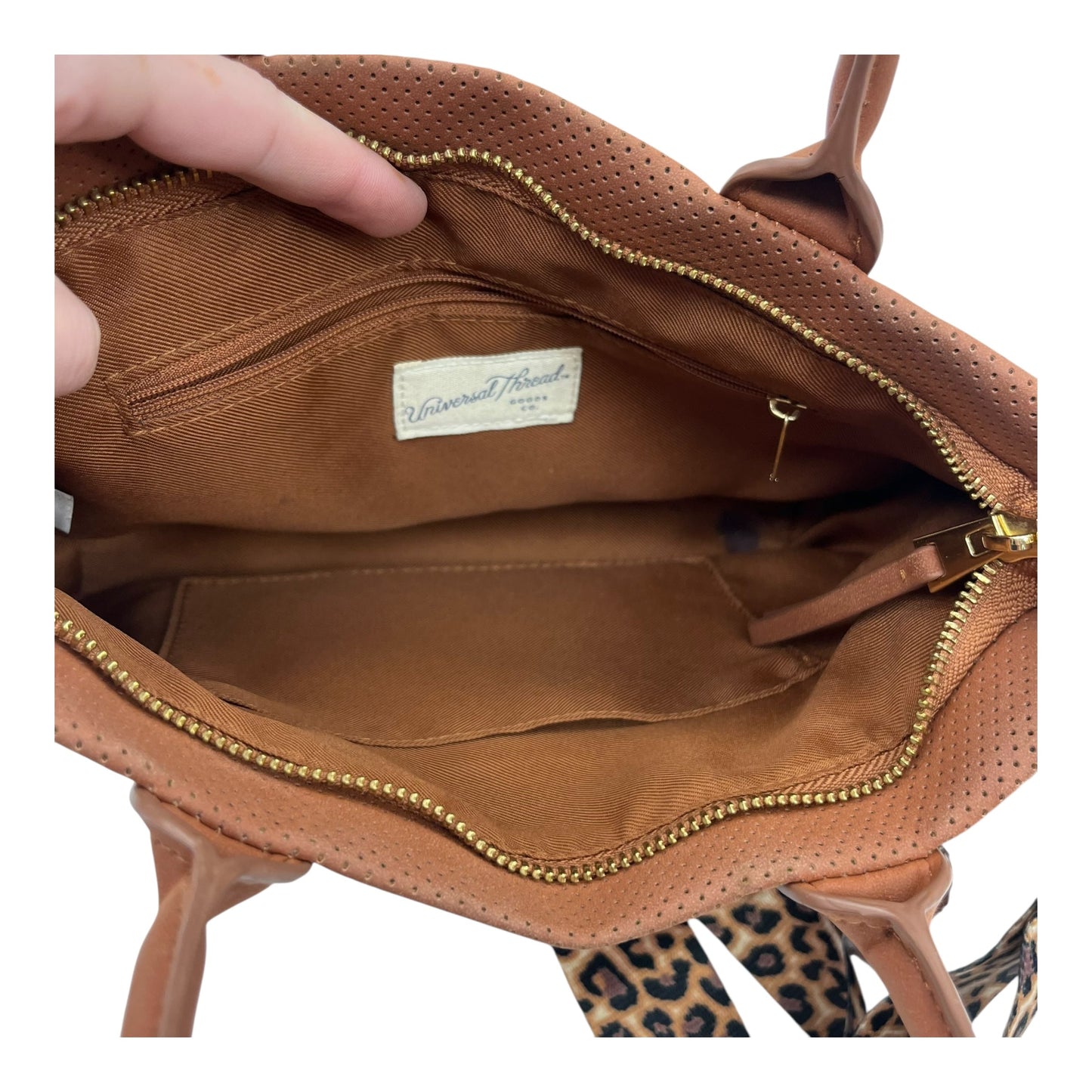 Handbag By Universal Thread In Tan, Size:Medium