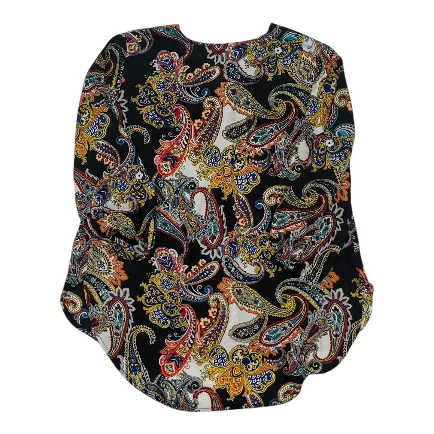 Blouse 3/4 Sleeve By Cato In Black, Size:M